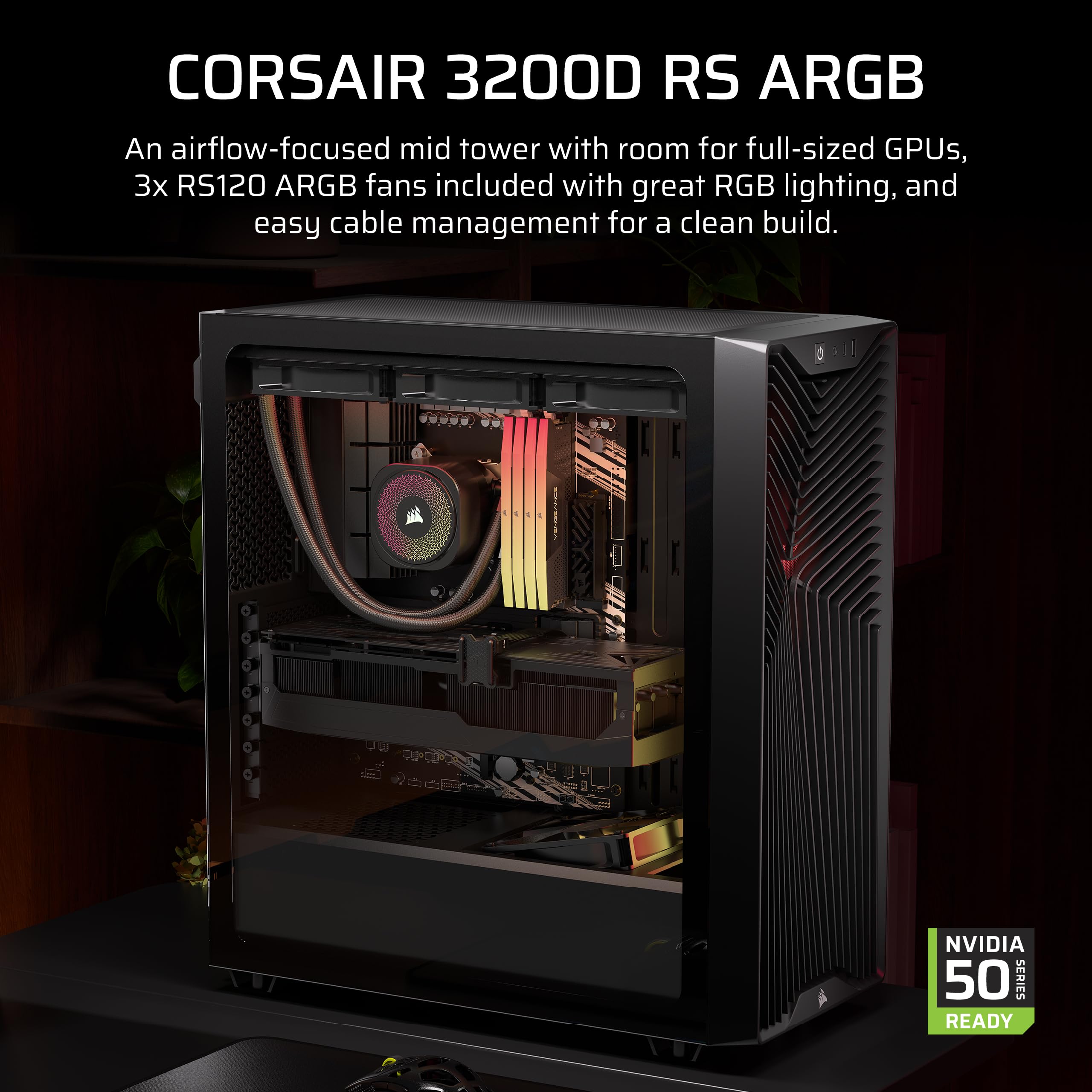 corsair-3200d-rs-argb-mid-tower-pc-case-3x-rs120-argb-fans-included-gpu-anti-sag image 2