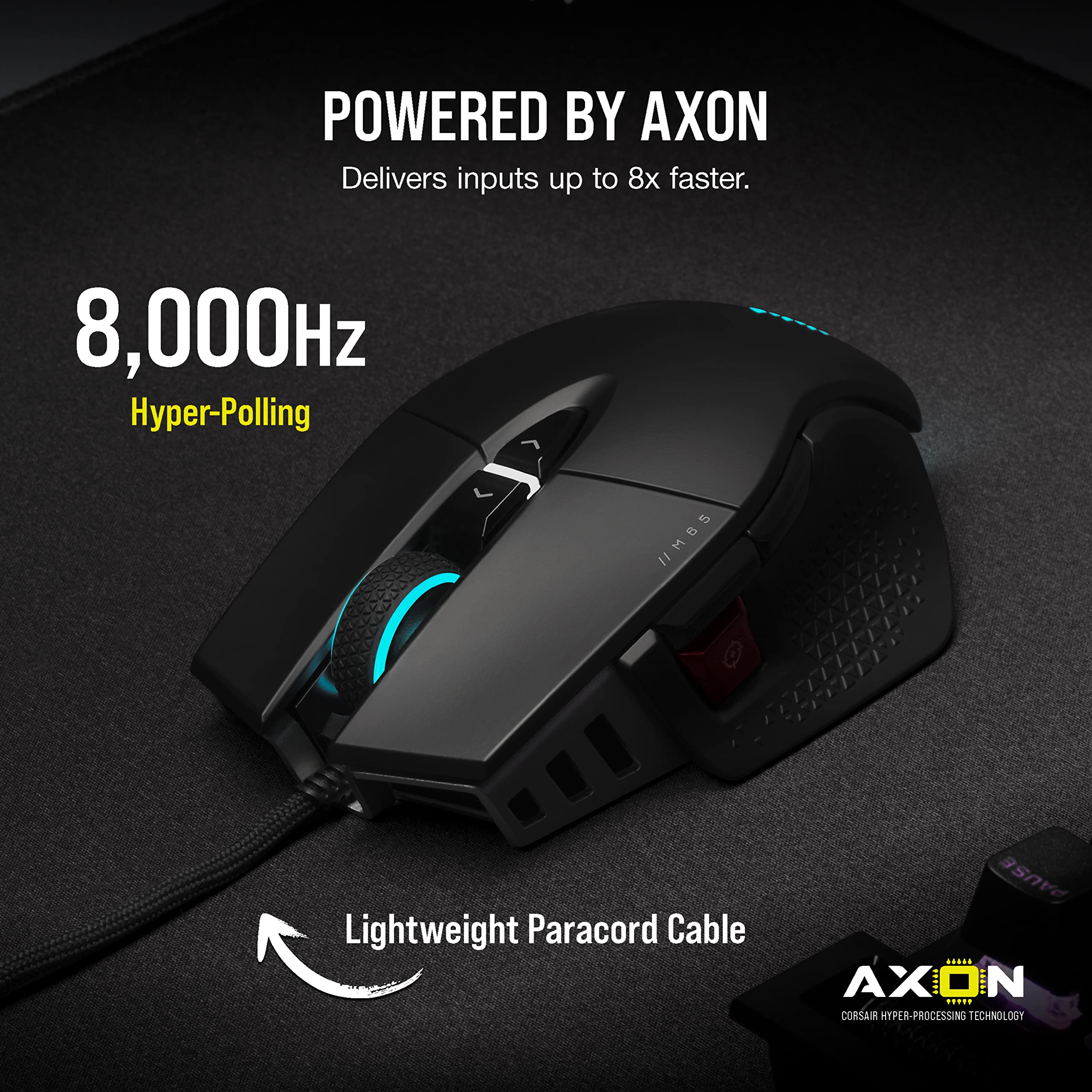 corsair-m65-rgb-ultra-tunable-fps-gaming-mouse-26k-dpi-black image 3