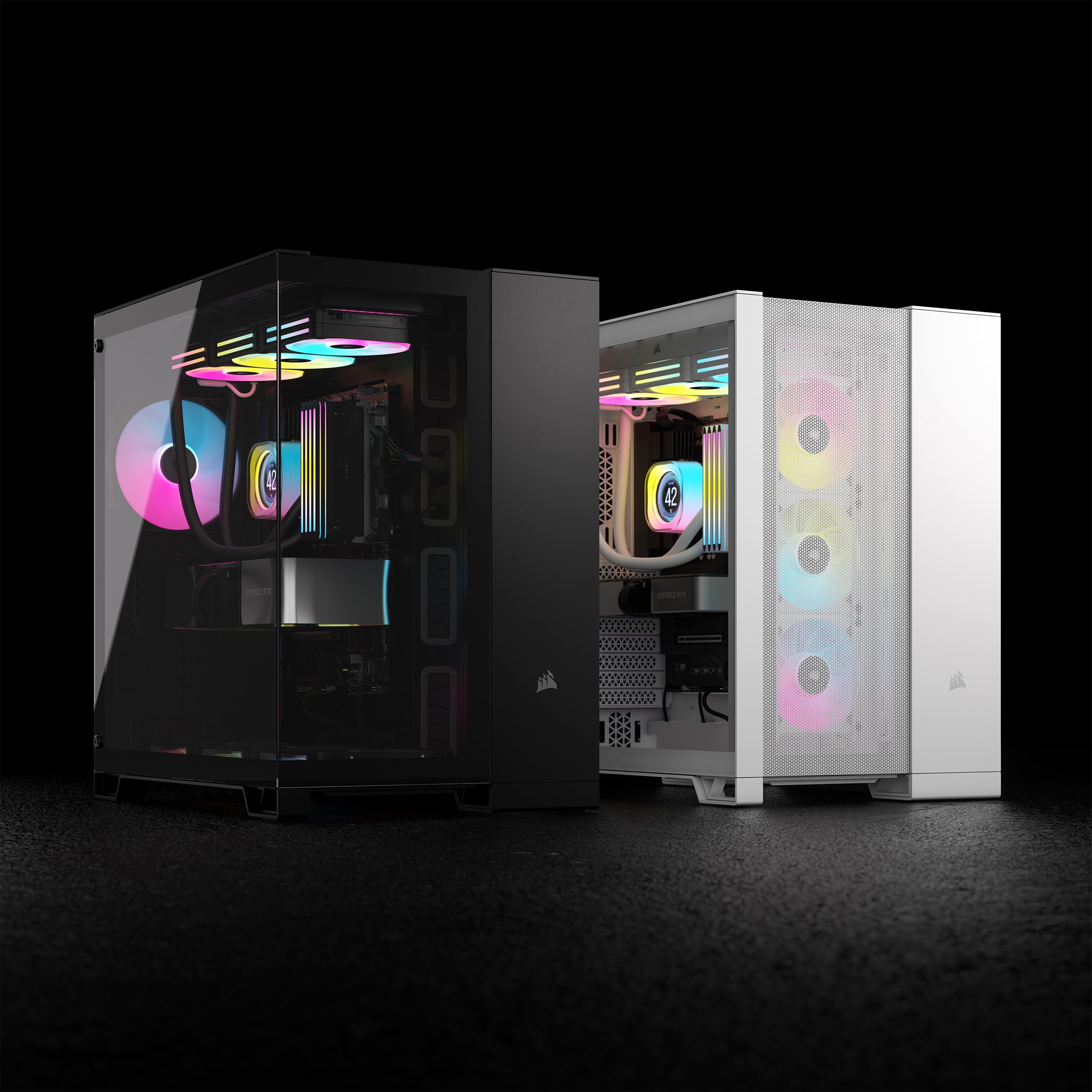 corsair-6500d-airflow-mid-tower-atx-dual-chamber-pc-case-tempered-glass-white image 2