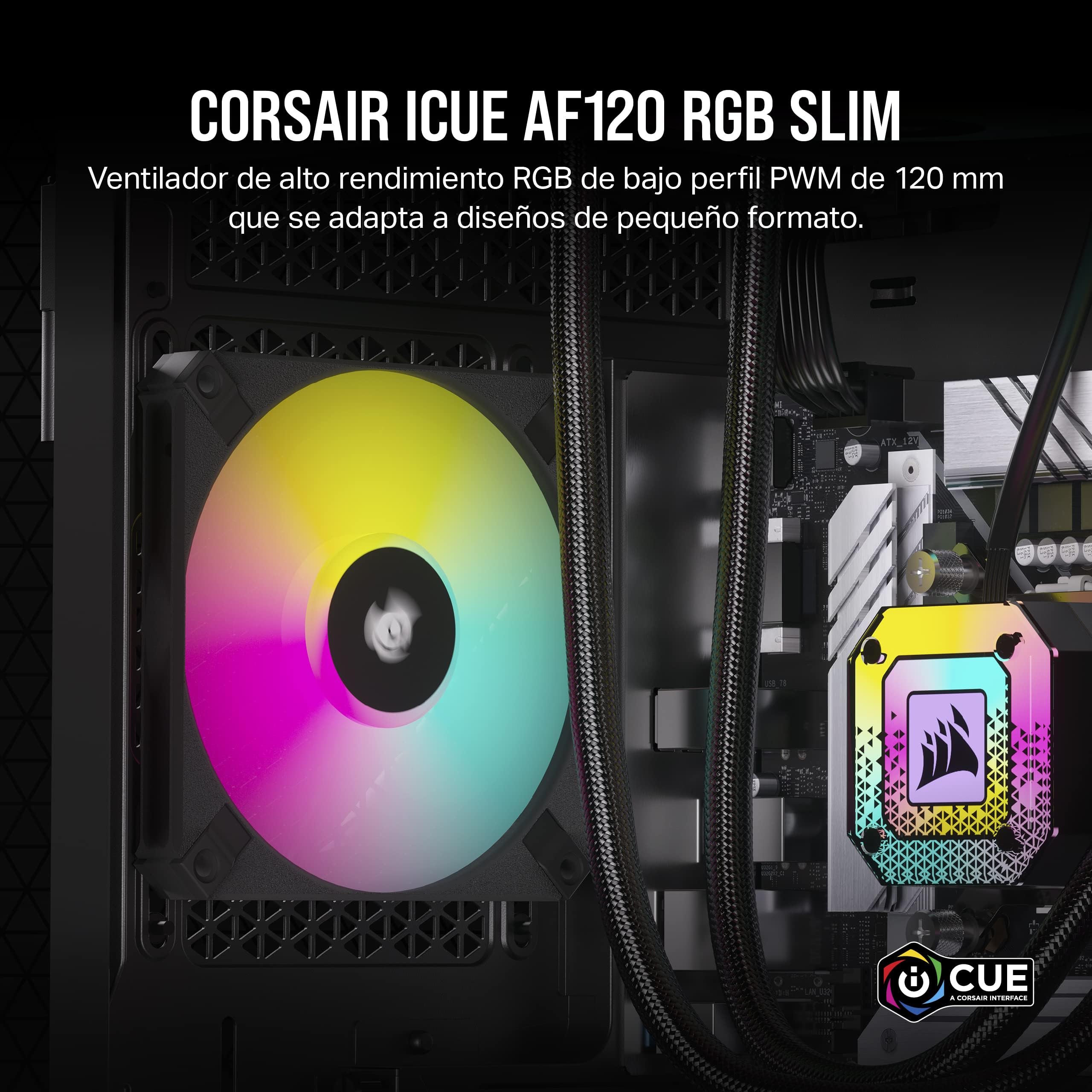 corsair-af120-rgb-slim-120mm-pwm-fan-thin-15mm-profile-fluid-dynamic-bearing-low image 2