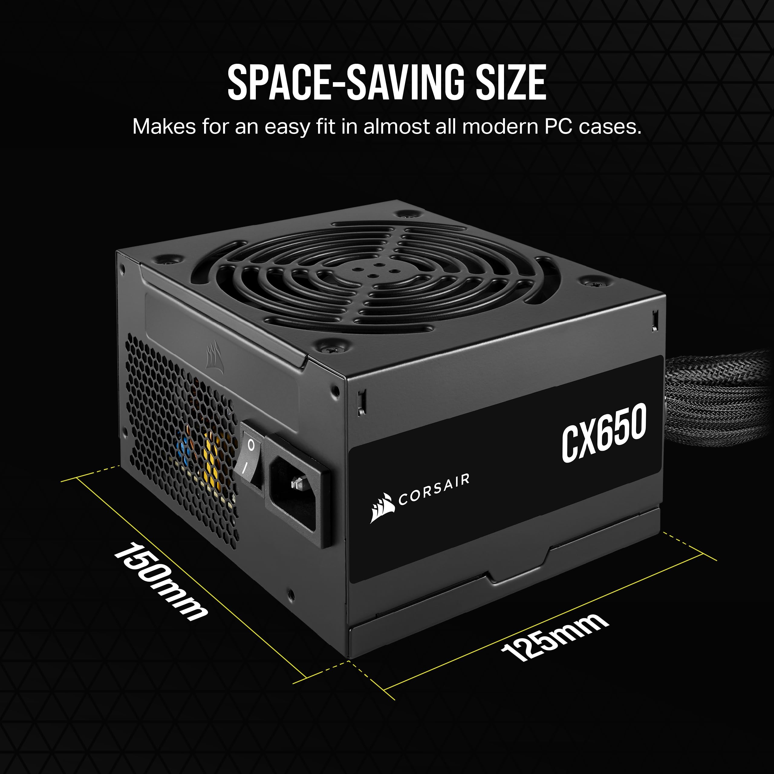 corsair-cx650-80-plus-bronze-non-modular-low-noise-atx-650w-power-supply-black image 5