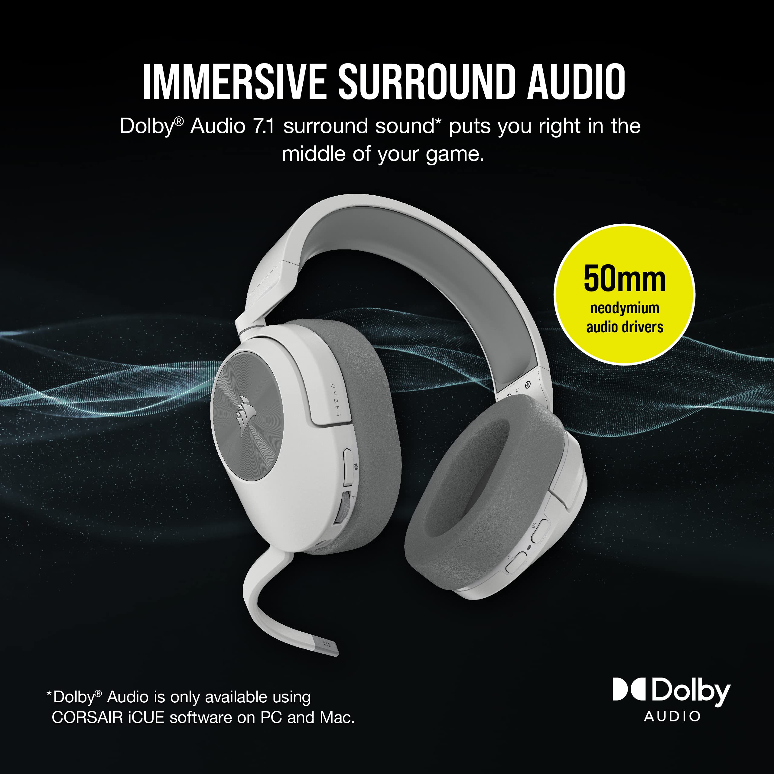 corsair-hs55-wireless-gaming-headset-with-bluetooth-white image 3