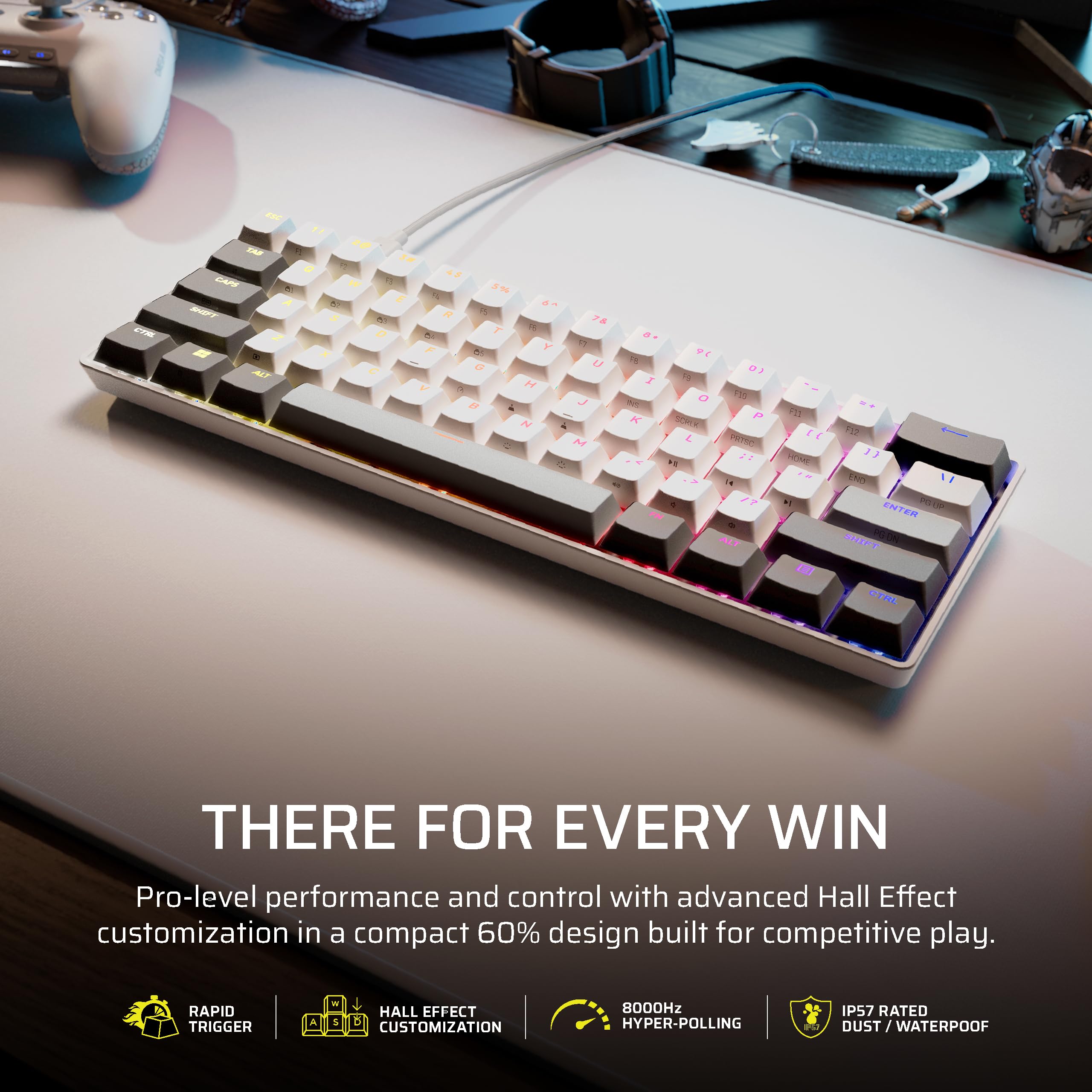 corsair-clipper-pro-mini-60-hall-effect-fps-gaming-keyboard-rapid-trigger-socd-8 image 2