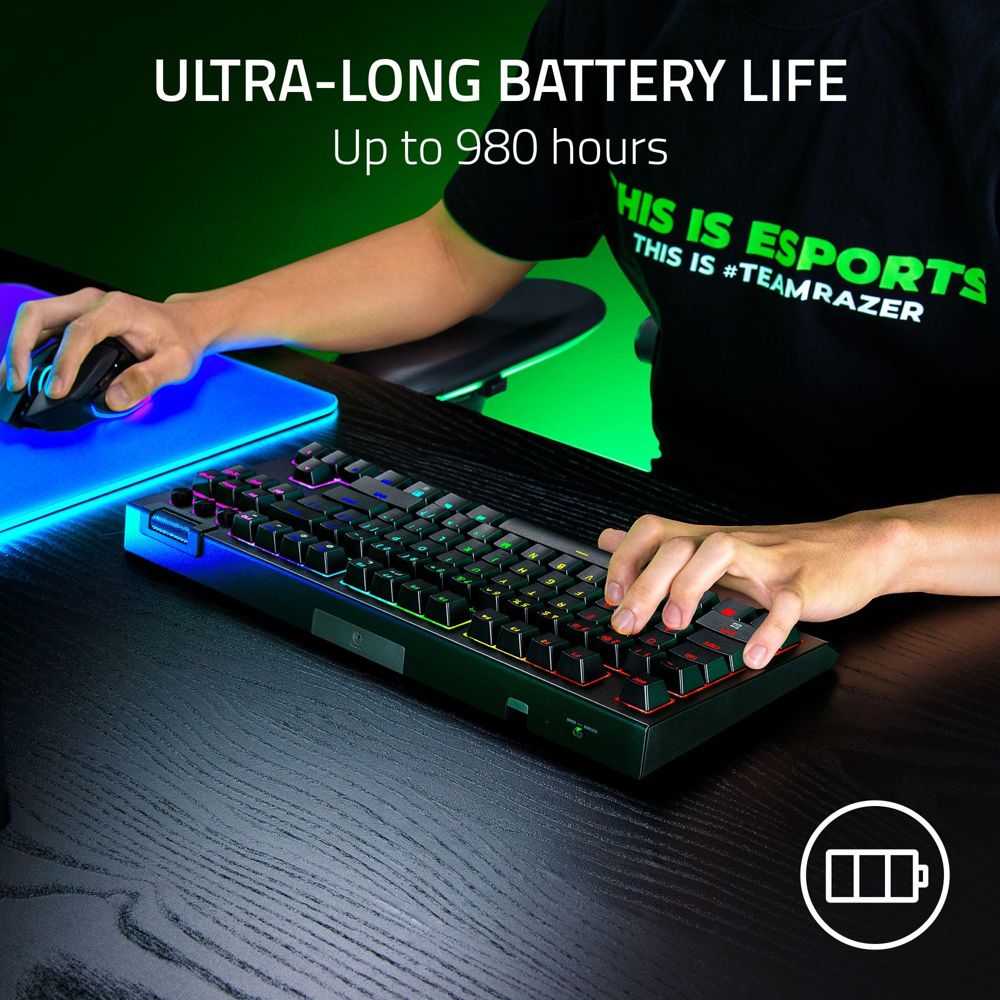 razer-blackwidow-v4-tkl-hyperspeed-wireless-hot-swappable-gaming-keyboard-orange image 6