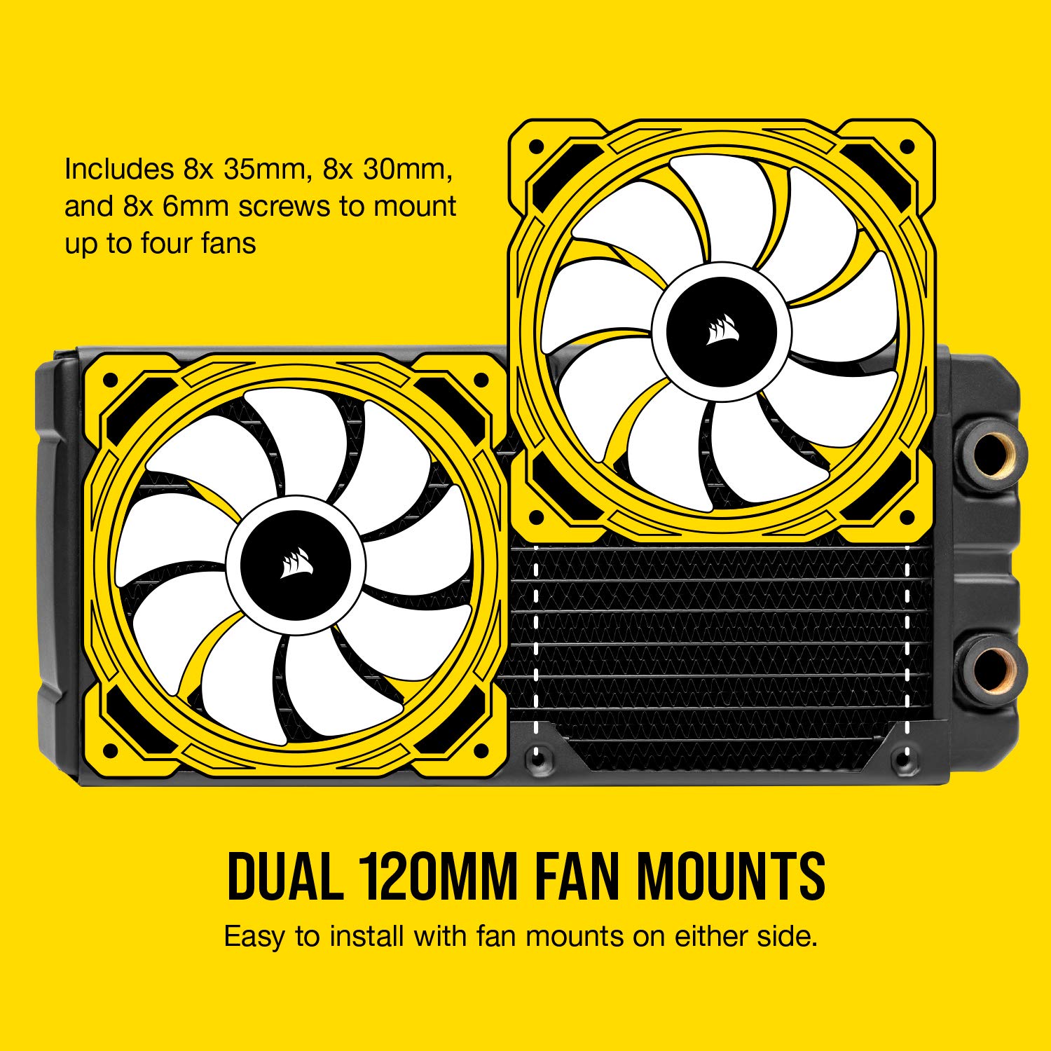 corsair-hydro-x-series-xr7-240mm-water-cooling-radiator-copper-core-54mm-thickne image 3