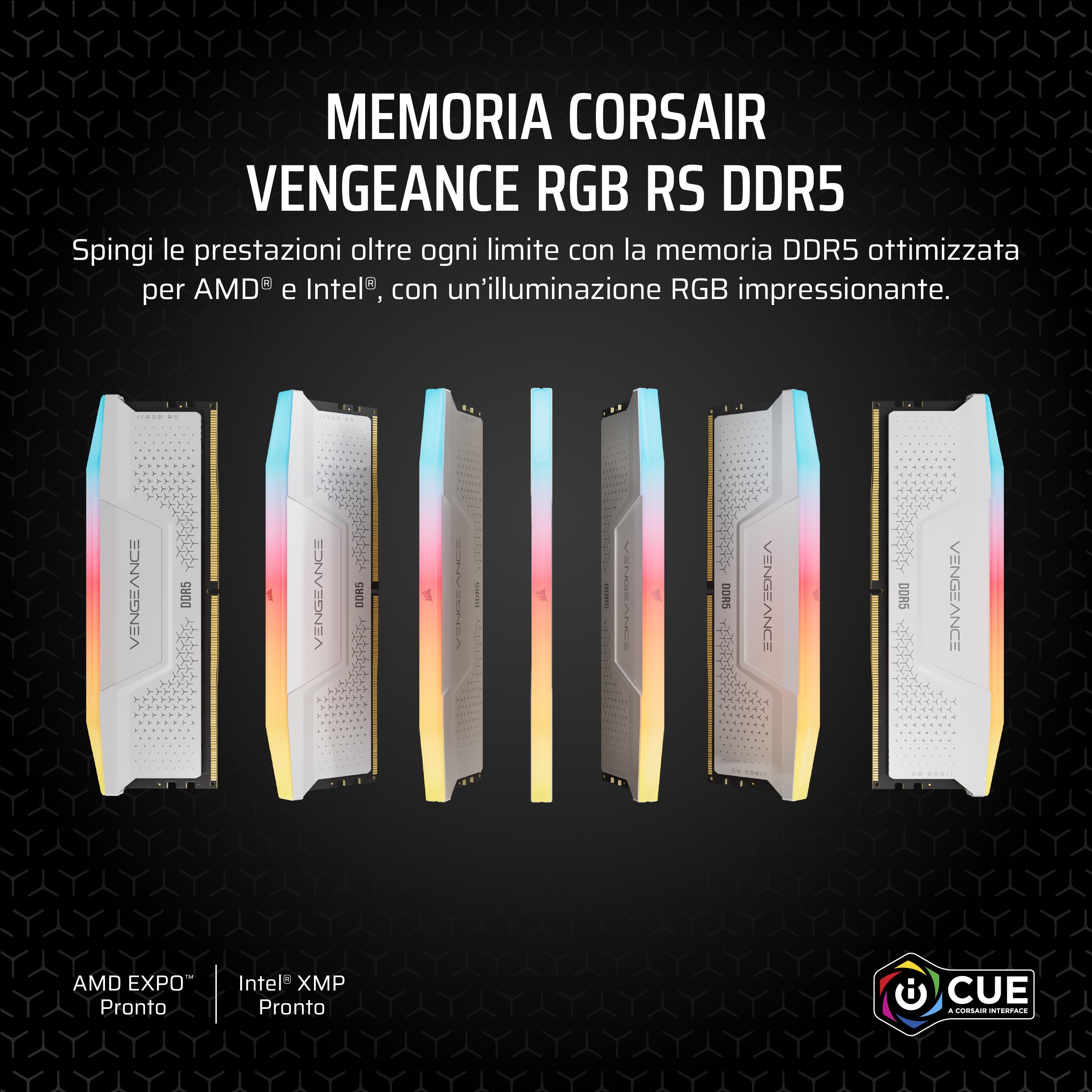 corsair-vengeance-rgb-rs-ddr5-16gb-2x8gb-5200mhz-white image 2