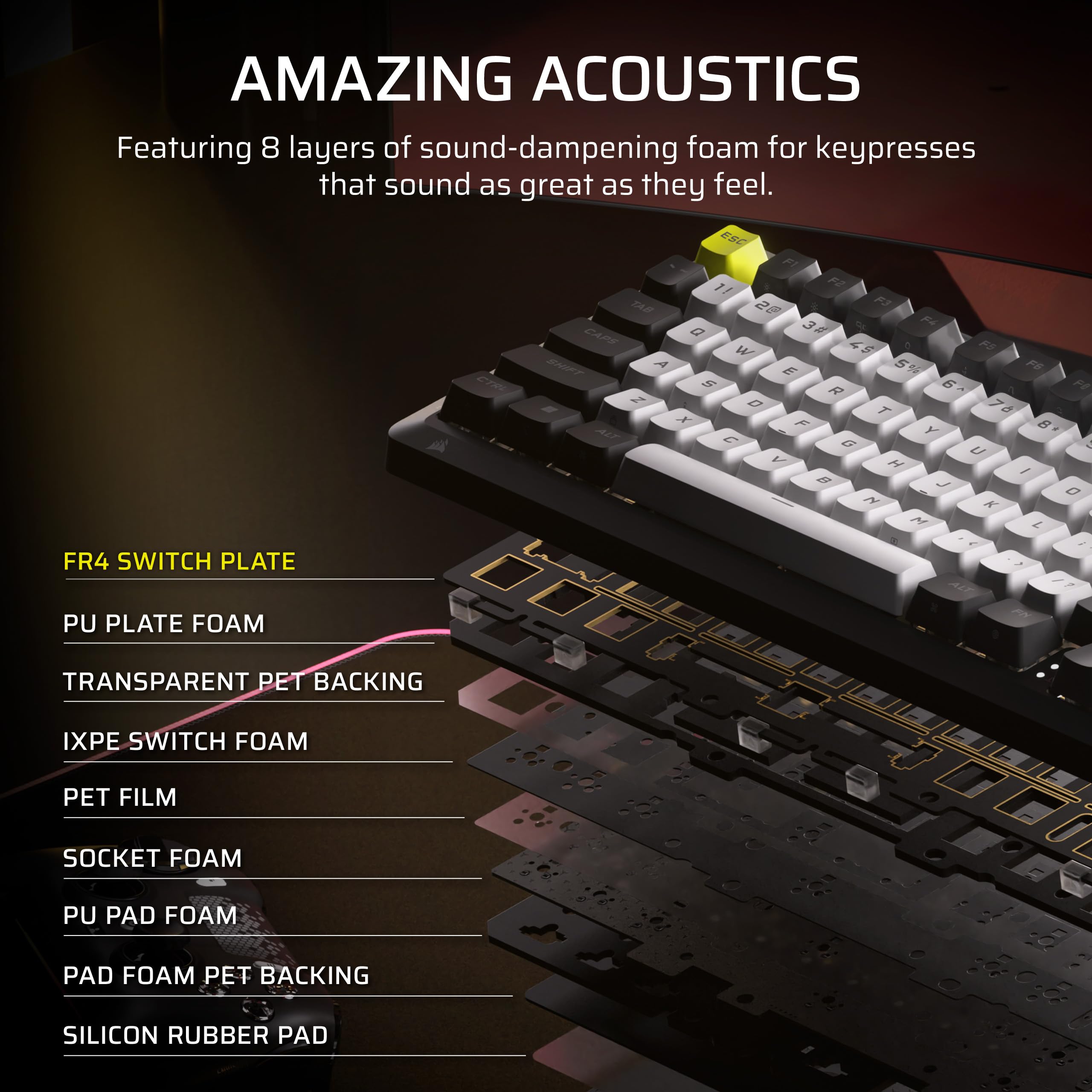 corsair-makr-pro-75-hall-effect-diy-wired-magnetic-mechanical-gaming-keyboard-75 image 8