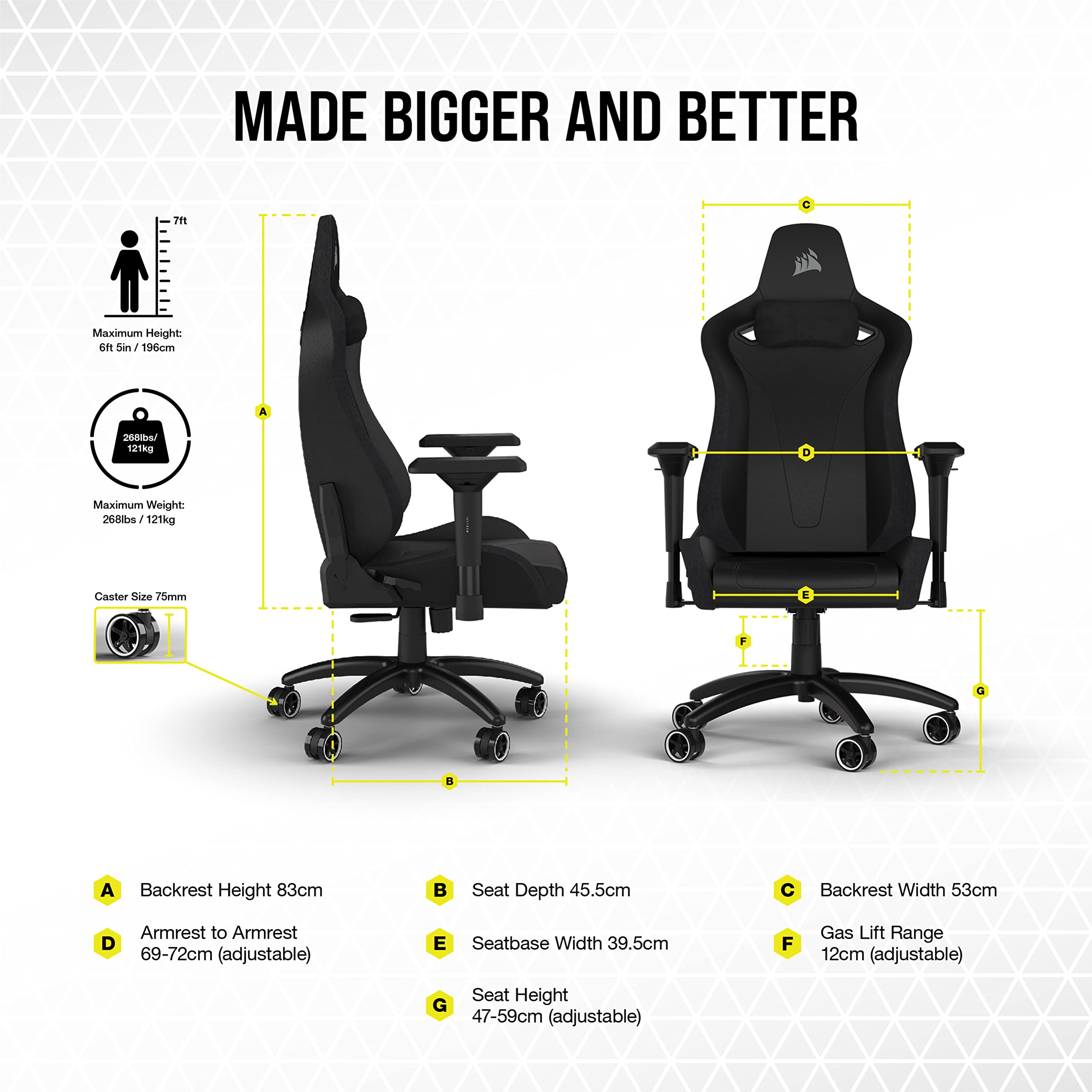 corsair-tc200-leatherette-gaming-chair-standard-fit-plush-leatherette-built-in-f image 2