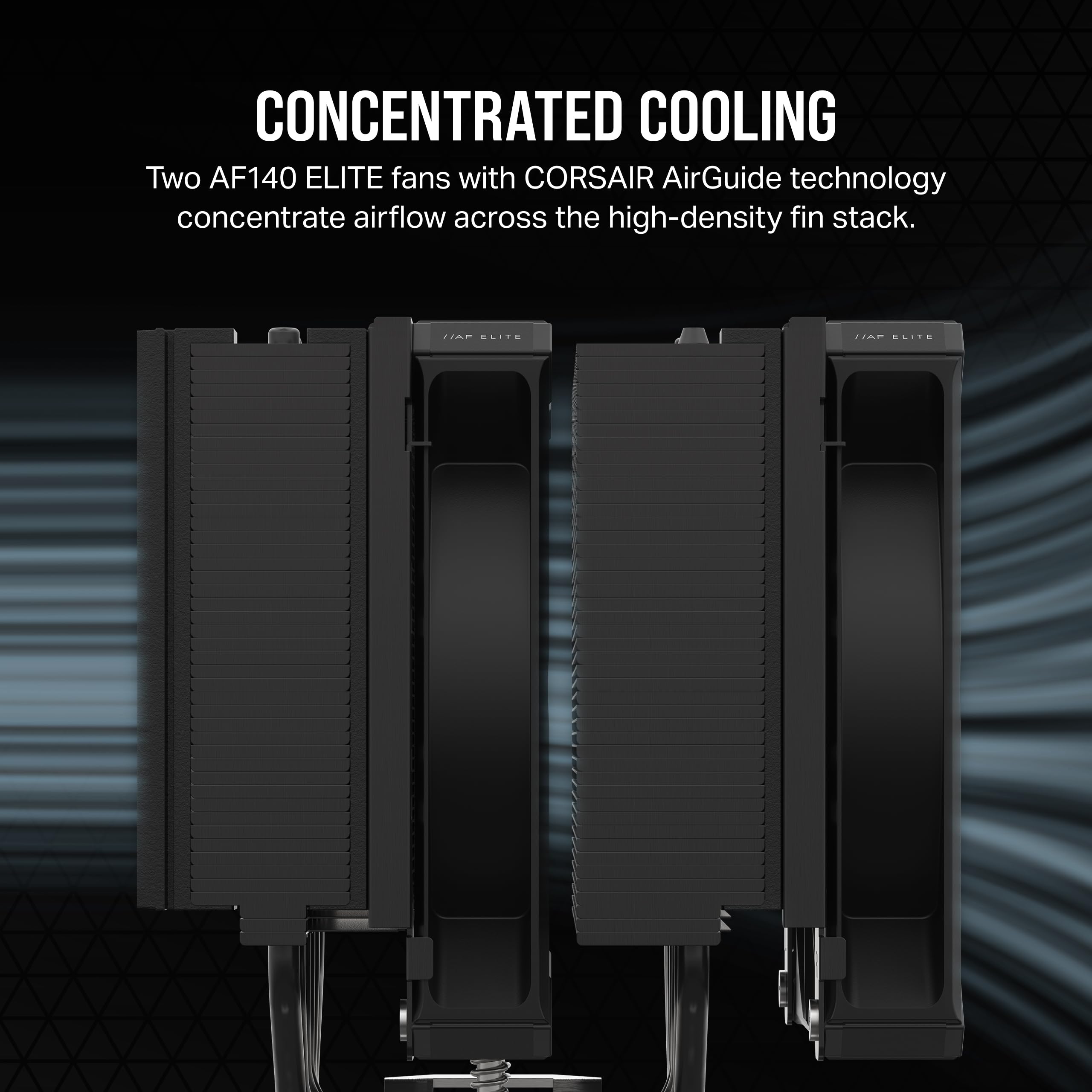 corsair-a115-high-performance-tower-cpu-air-cooler-270w-tdp-dual-af140-elite-fan image 5