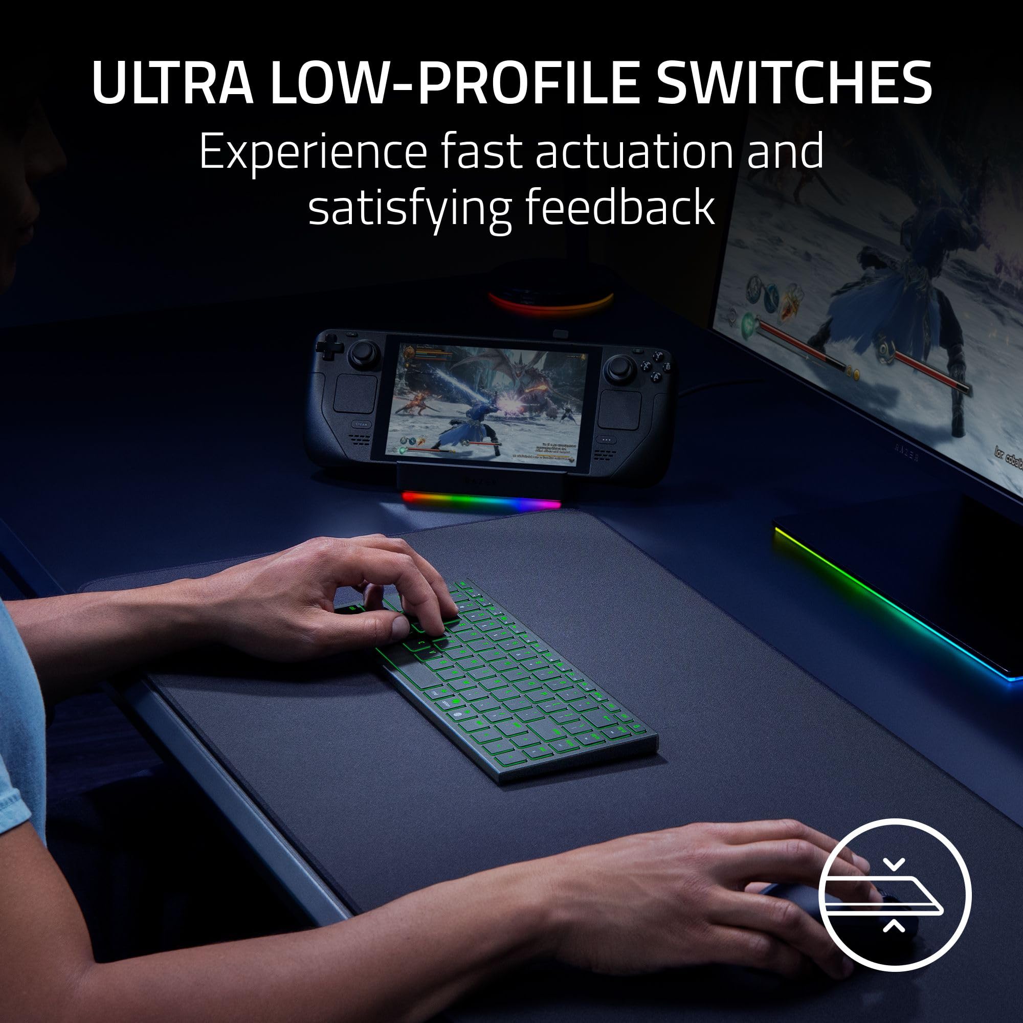 razer-joro-wireless-gaming-keyboard-compact-75-low-profile-bluetooth-5-0-usb-c-r image 5