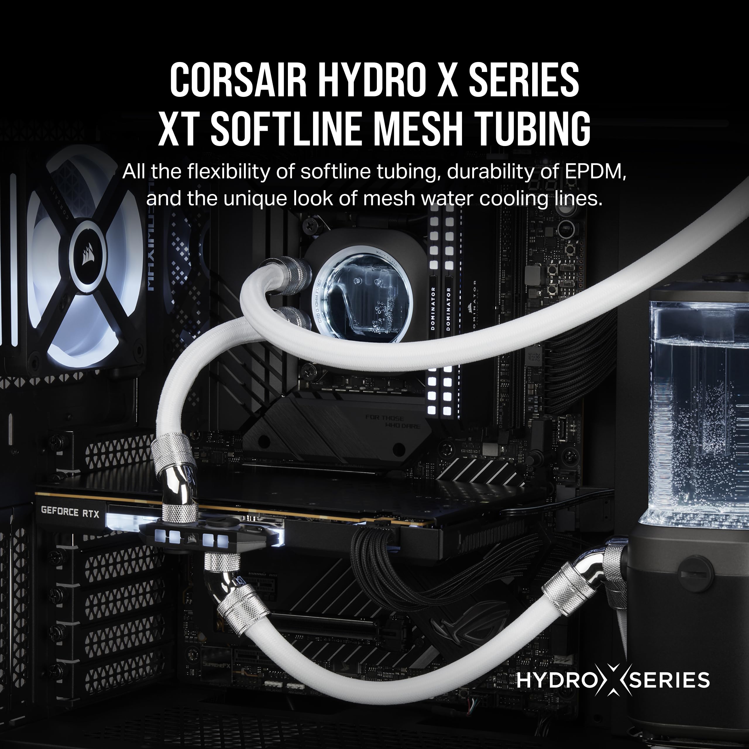 corsair-hydro-x-series-xt-softline-mesh-tubing-3m-epdm-rubber-cut-to-length-whit image 2