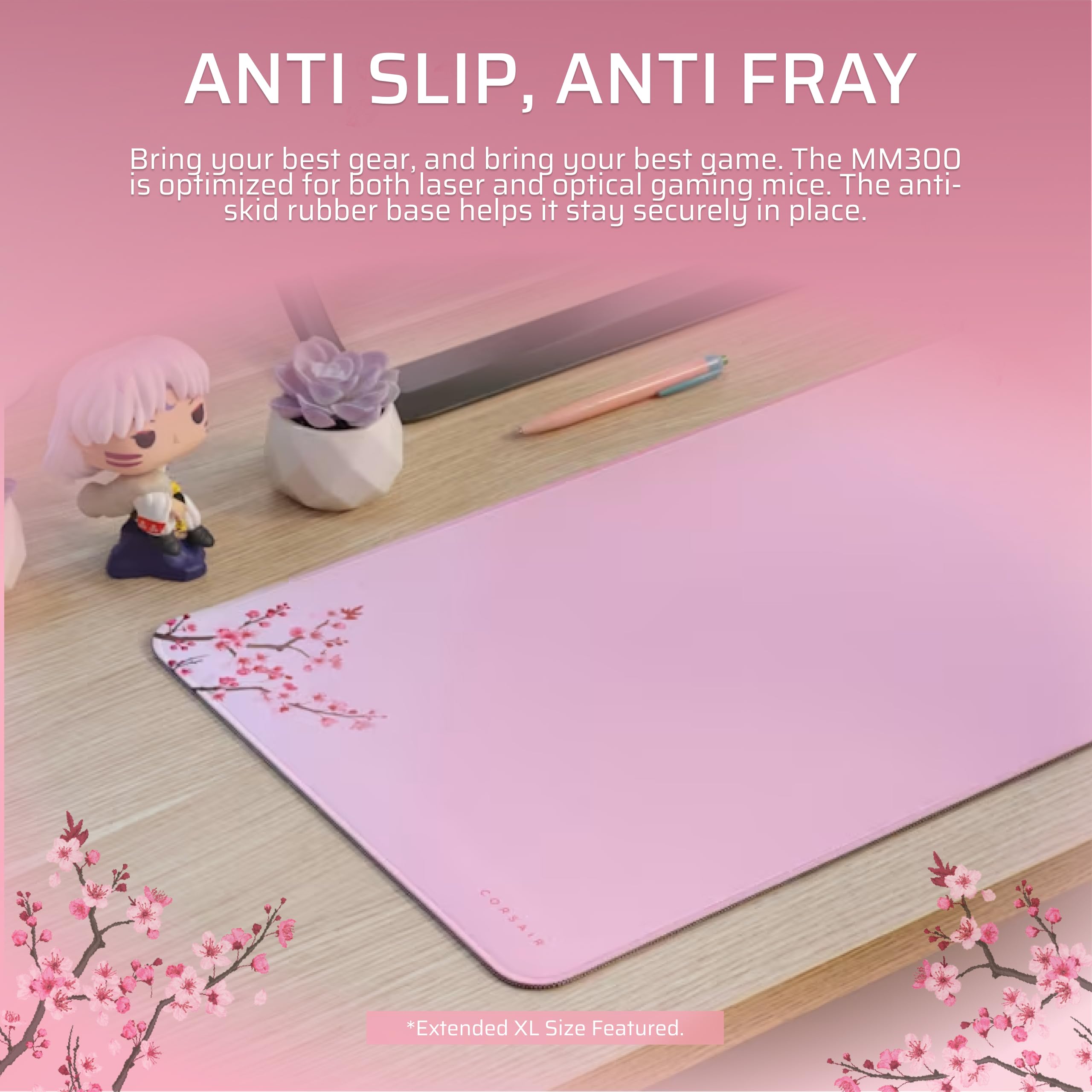corsair-mm300-medium-cherry-blossom-anti-fray-cloth-gaming-mouse-pad-36cm-x-30cm image 4