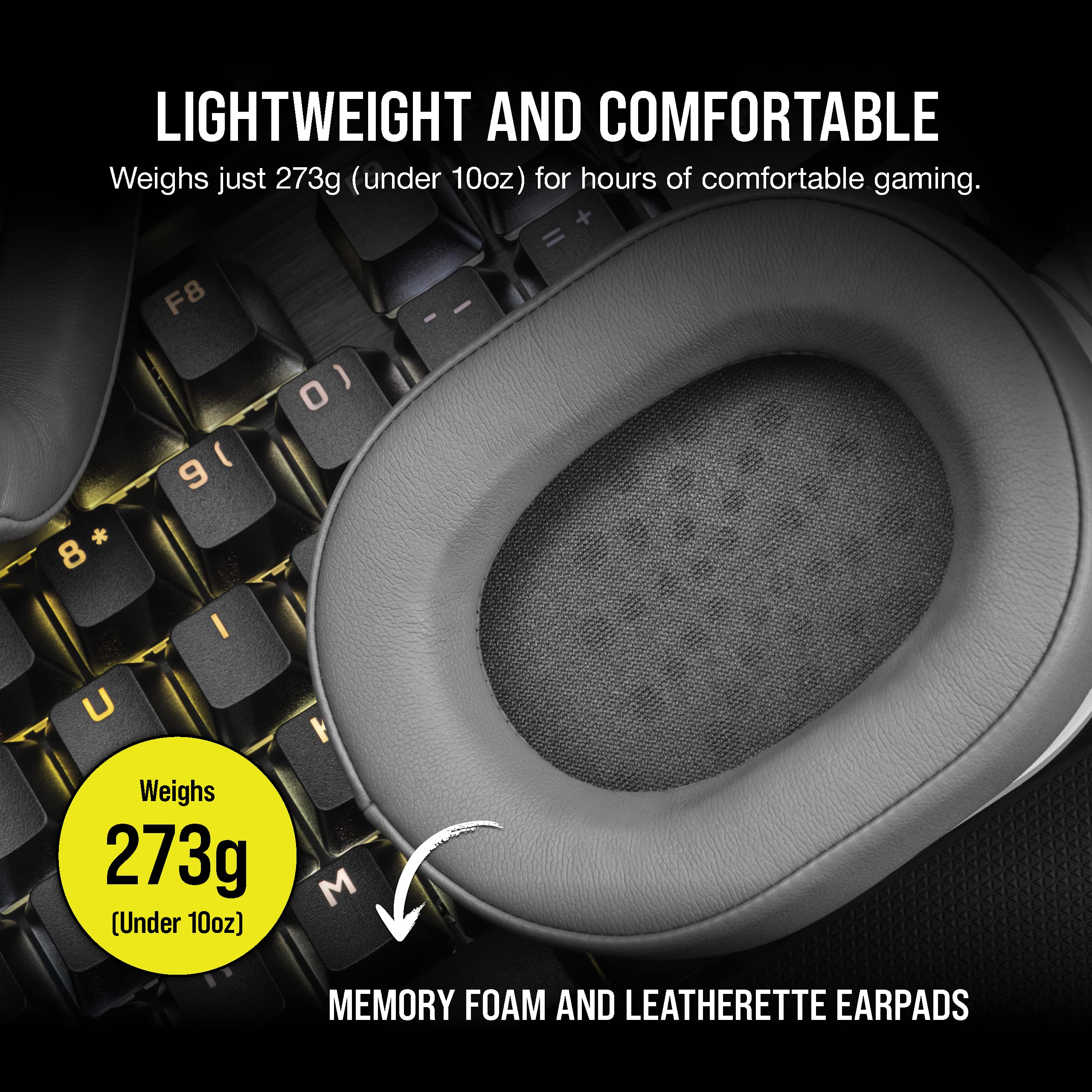 corsair-hs55-surround-v2-gaming-headset-dolby-atmos-lightweight-246g-multiplatfo image 4