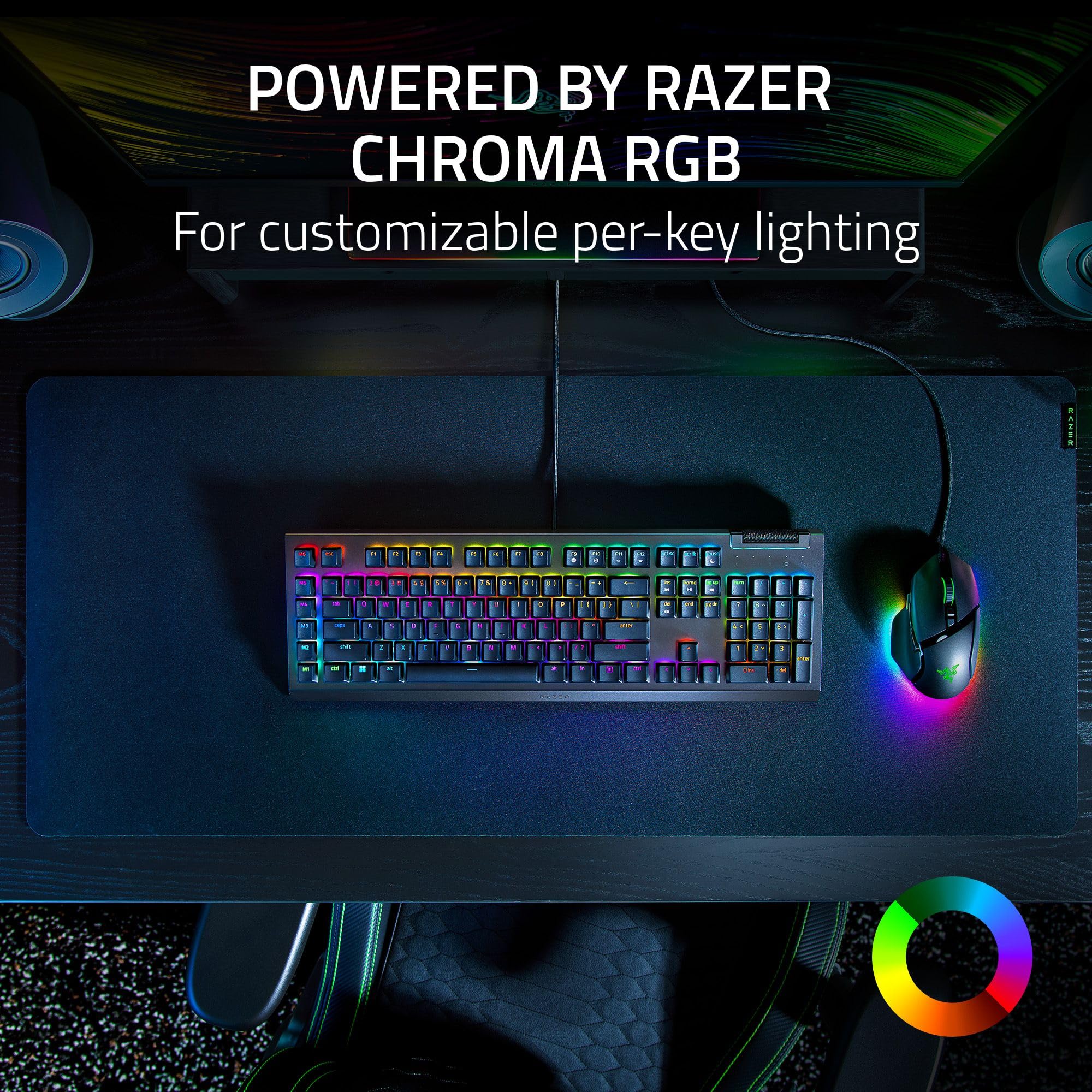 razer-blackwidow-v4-x-mechanical-gaming-keyboard-green-clicky-switches-6-macro-k image 5