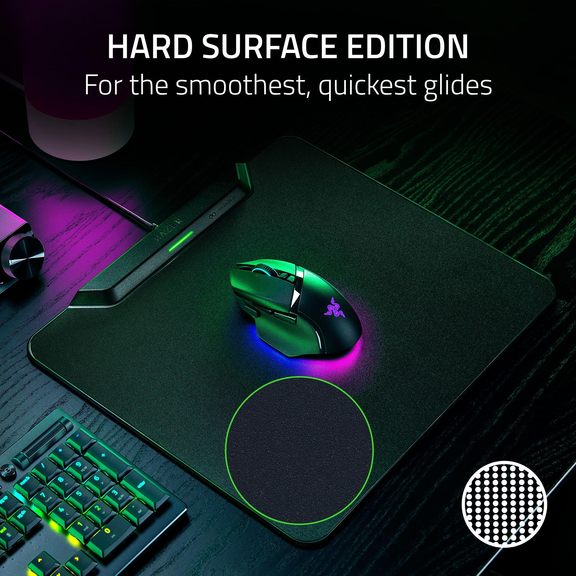 razer-hyperflux-v2-wireless-charging-system-hard-surface-mouse-mat-puck image 4