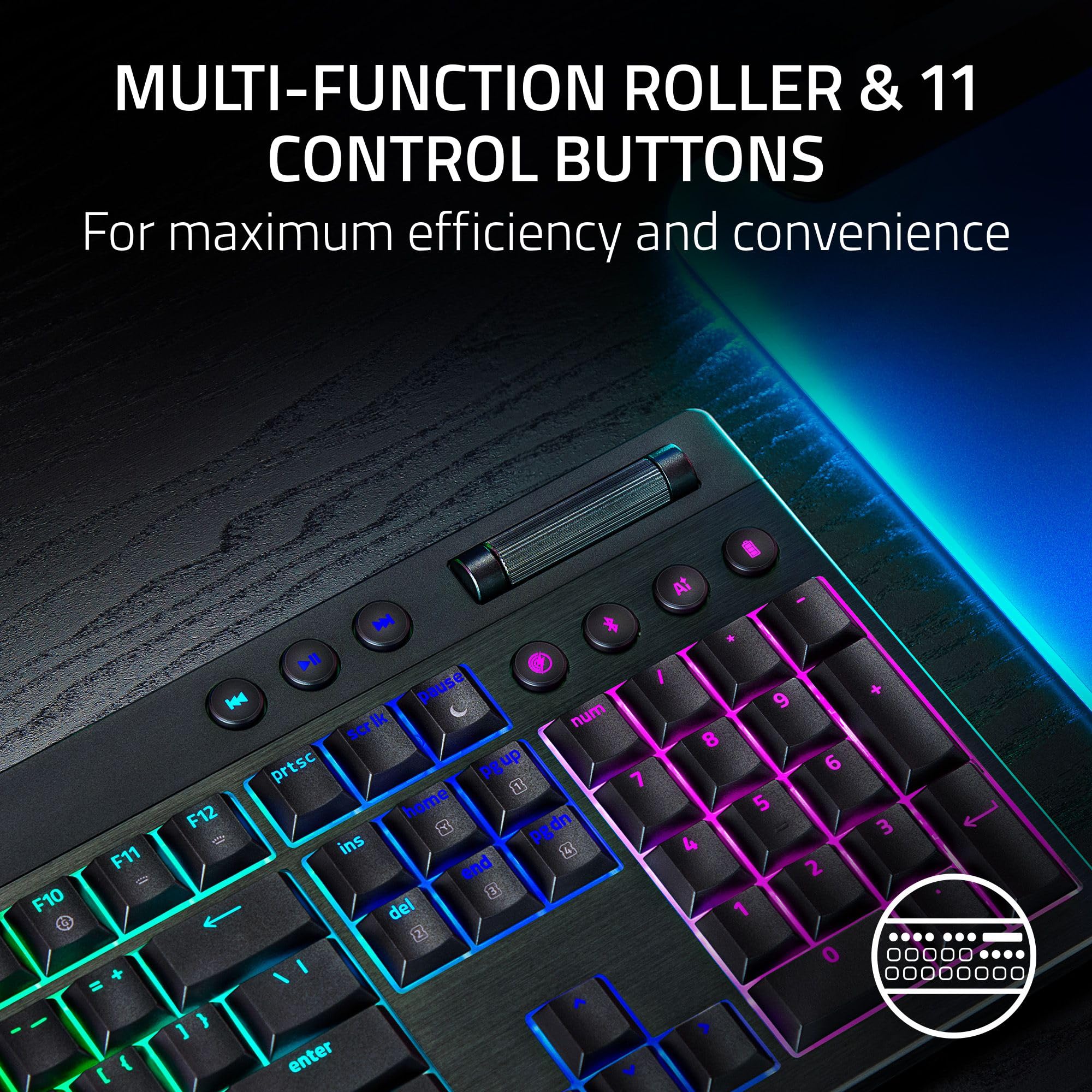 razer-blackwidow-v4-low-profile-hyperspeed-wireless-gaming-keyboard-green-switch image 4
