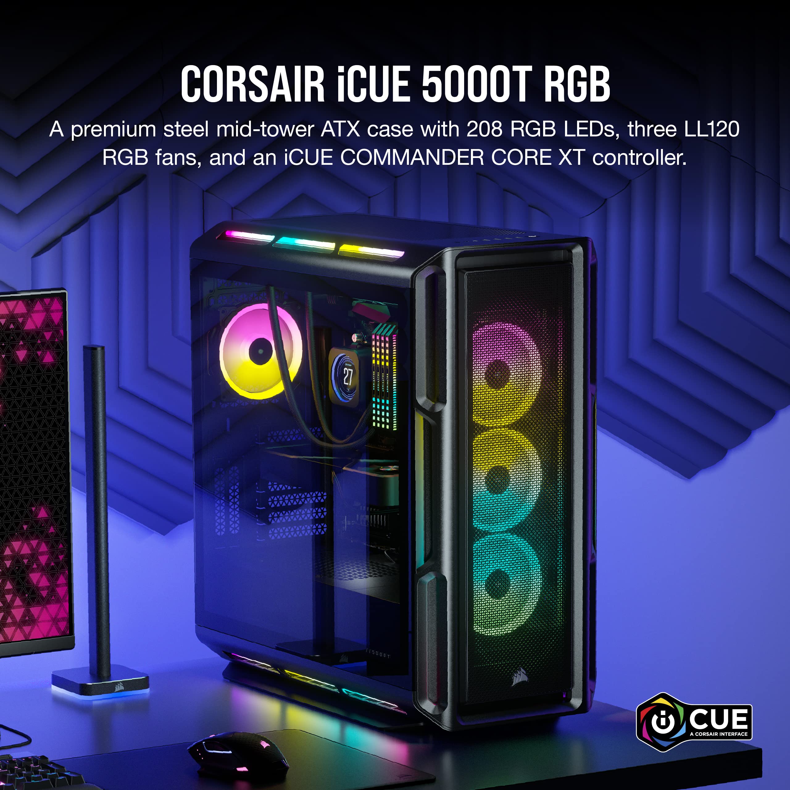 corsair-icue-5000t-rgb-mid-tower-case-black image 2