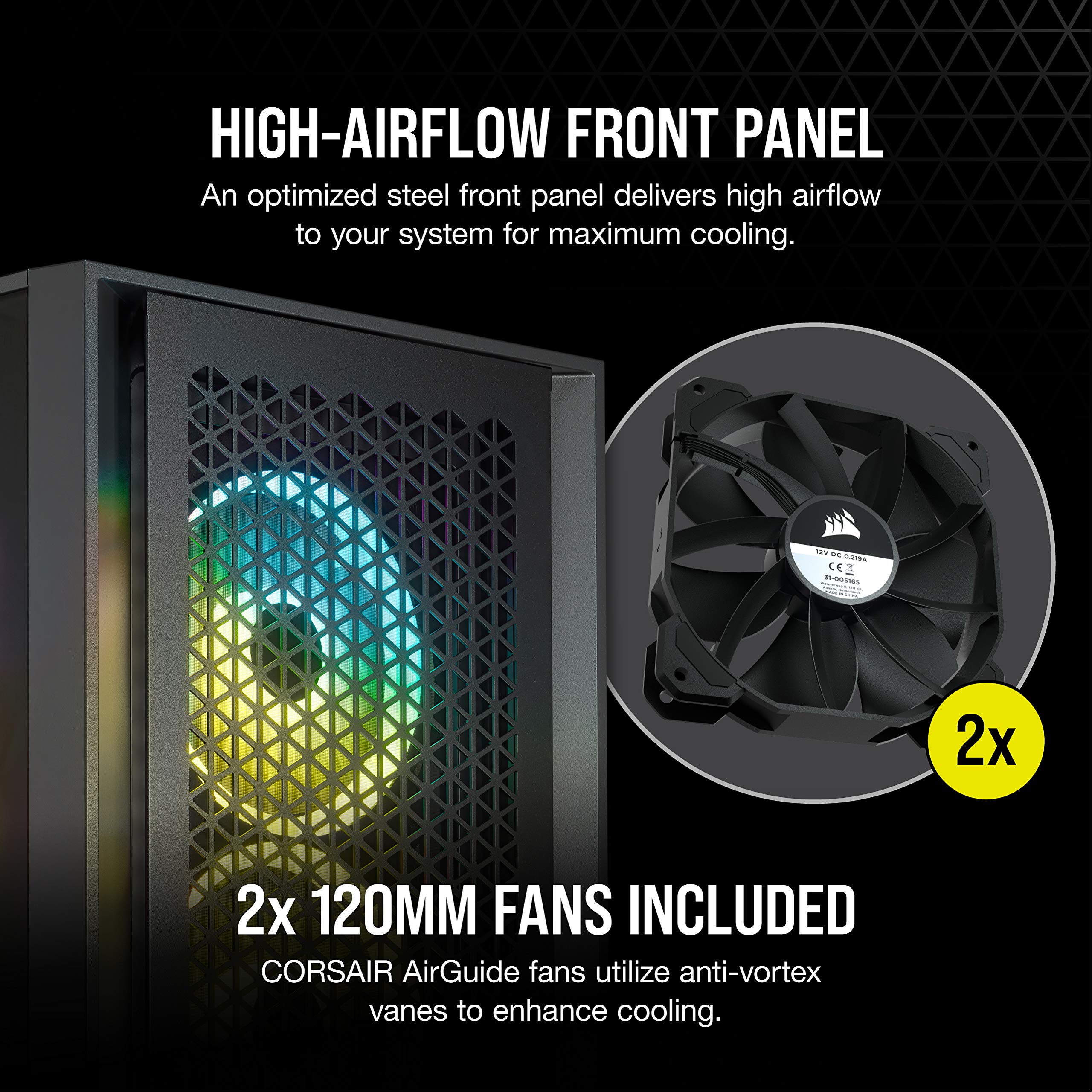 corsair-4000d-airflow-mid-tower-atx-case-with-teak-front-panel-tempered-glass-ra image 3