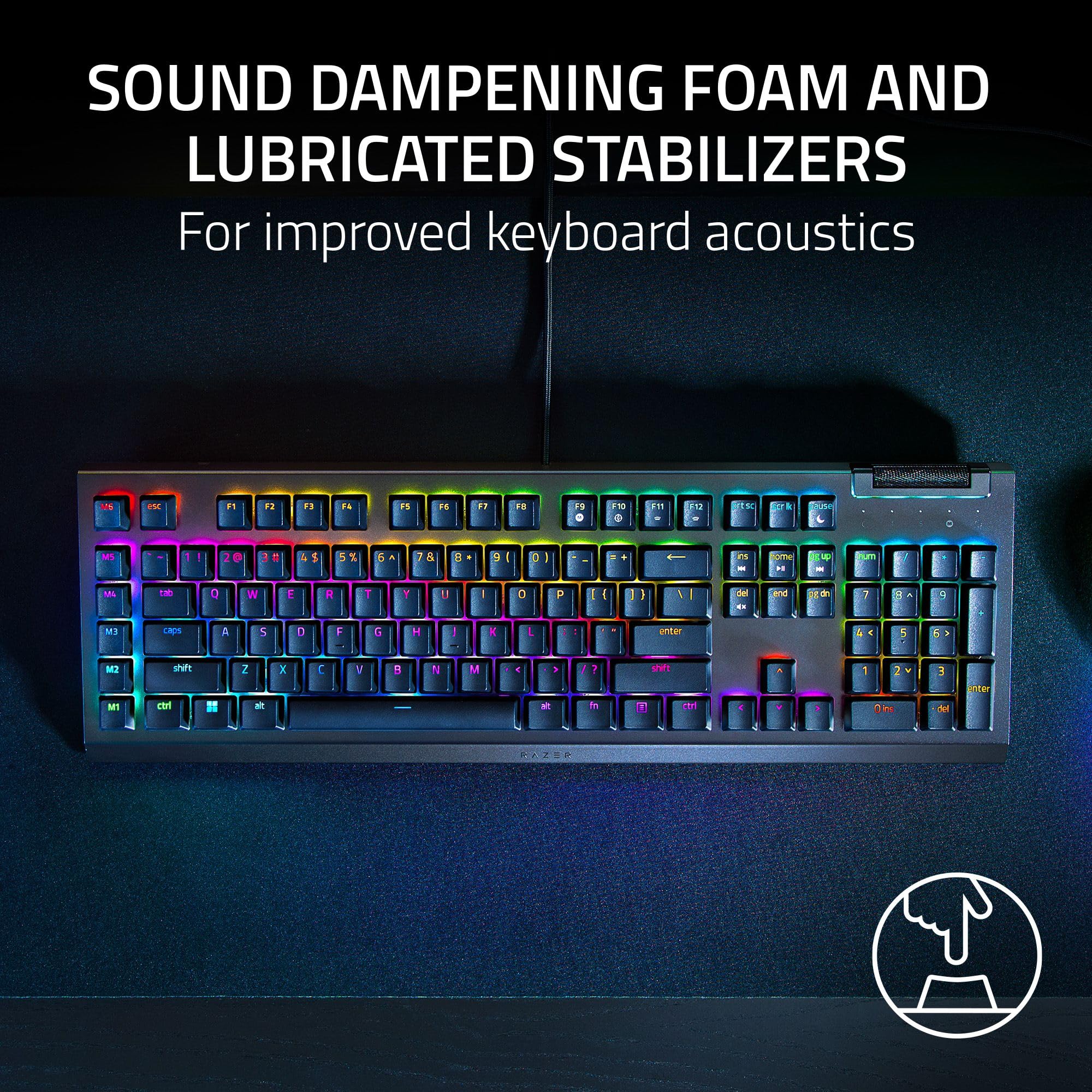 razer-blackwidow-v4-x-mechanical-gaming-keyboard-green-clicky-switches-6-macro-k image 7