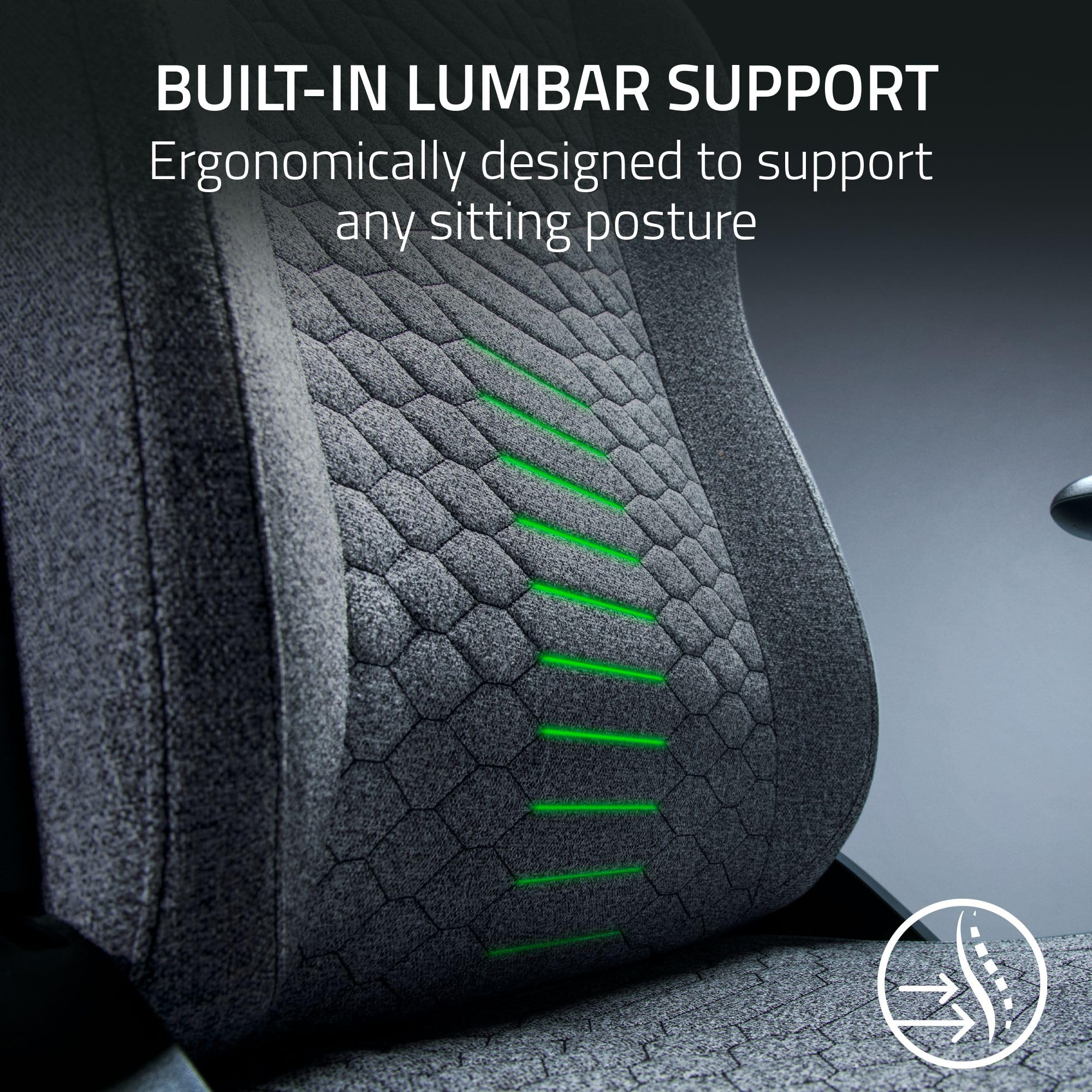 razer-iskur-v2-x-ergonomic-gaming-chair-built-in-lumbar-support-plush-fabric-152 image 4