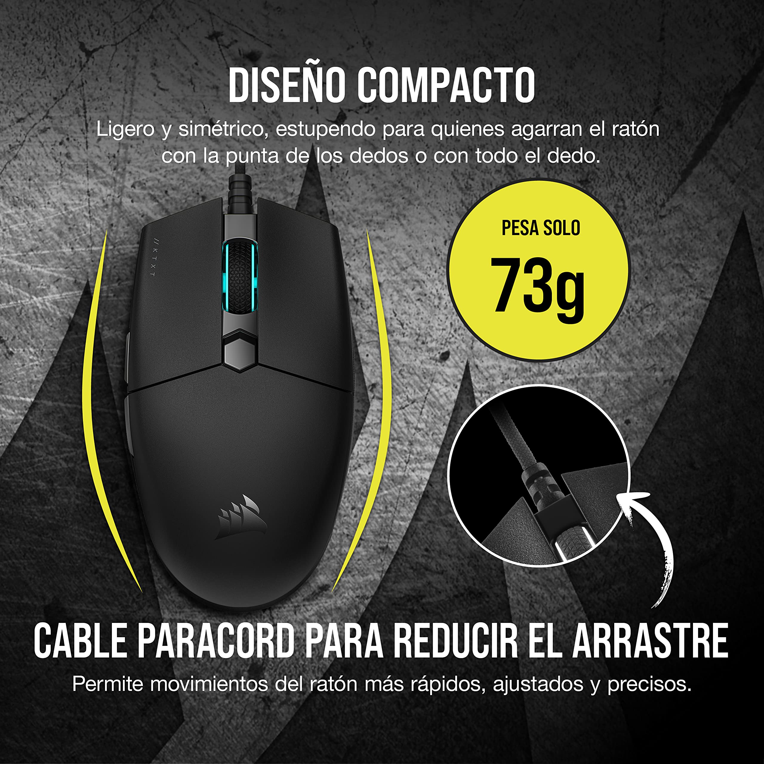 corsair-katar-pro-xt-ultra-light-wired-gaming-mouse-18-000-dpi-73g-symmetric-sha image 3