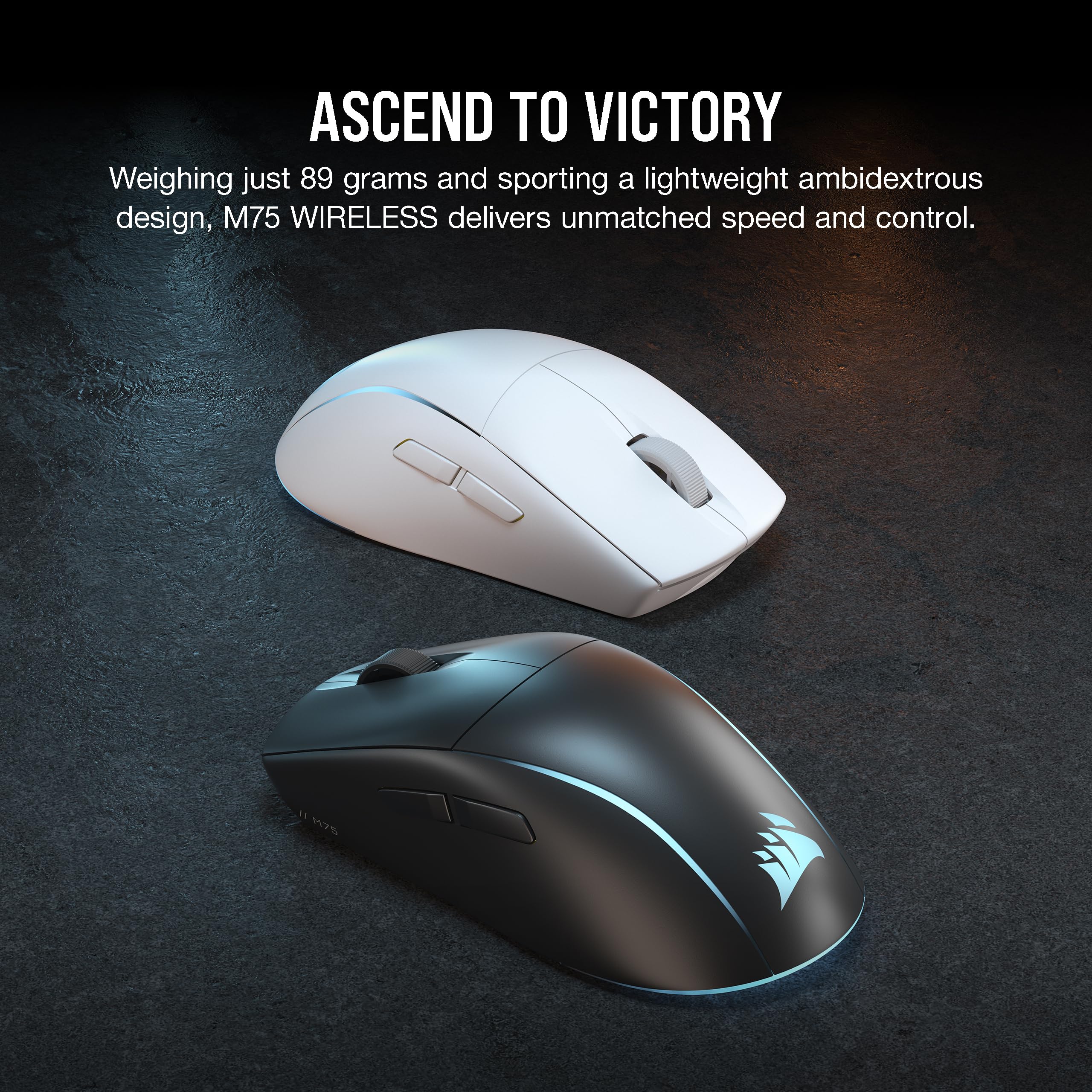 corsair-m75-wireless-rgb-gaming-mouse-26-000-dpi-89g-ambidextrous-swappable-side image 2
