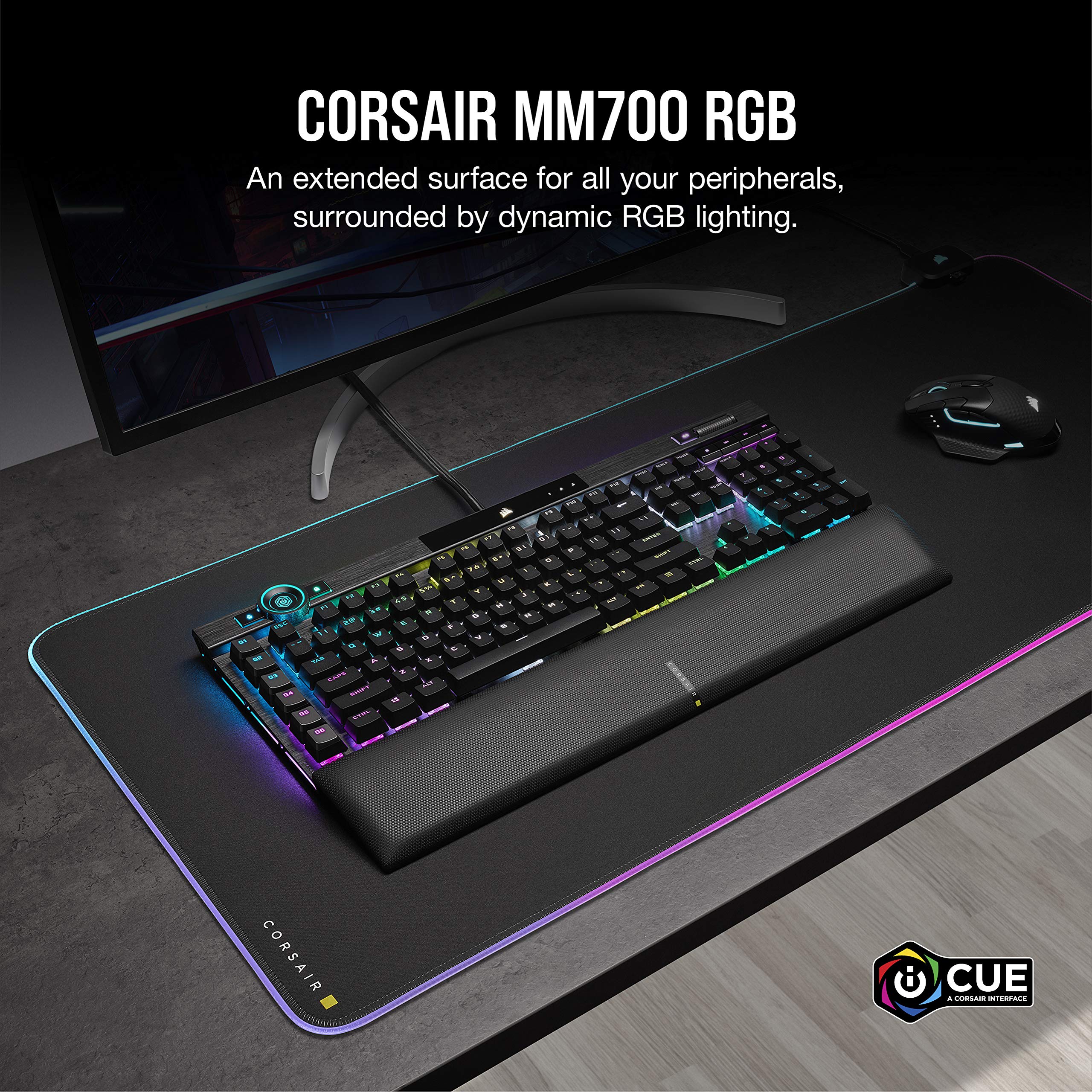 corsair-mm700-rgb-extended-cloth-mouse-pad-36-6-x-15-8-360-rgb-lighting-2-port-u image 3