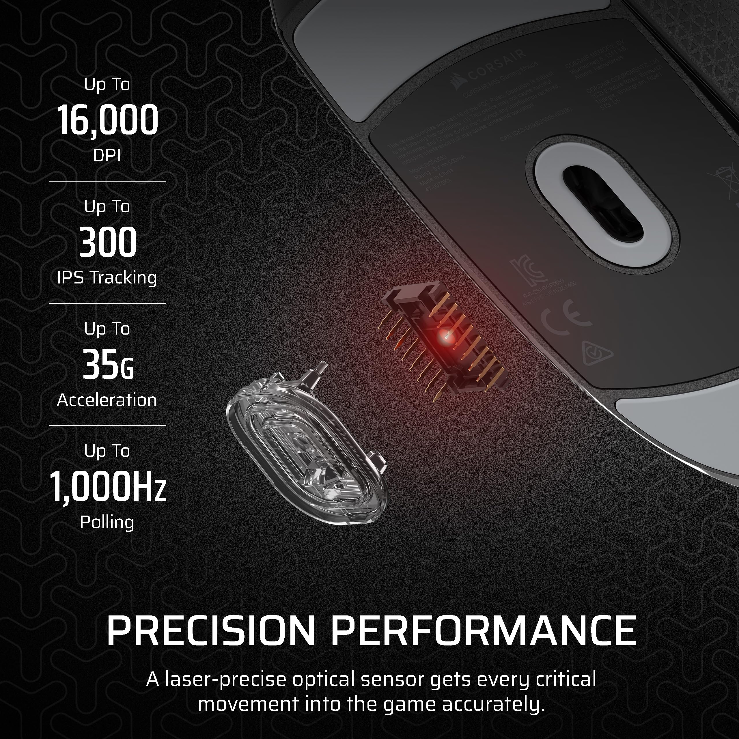 corsair-m55-wired-lightweight-fps-gaming-mouse-16-000-dpi-optical-sensor-6-progr image 5