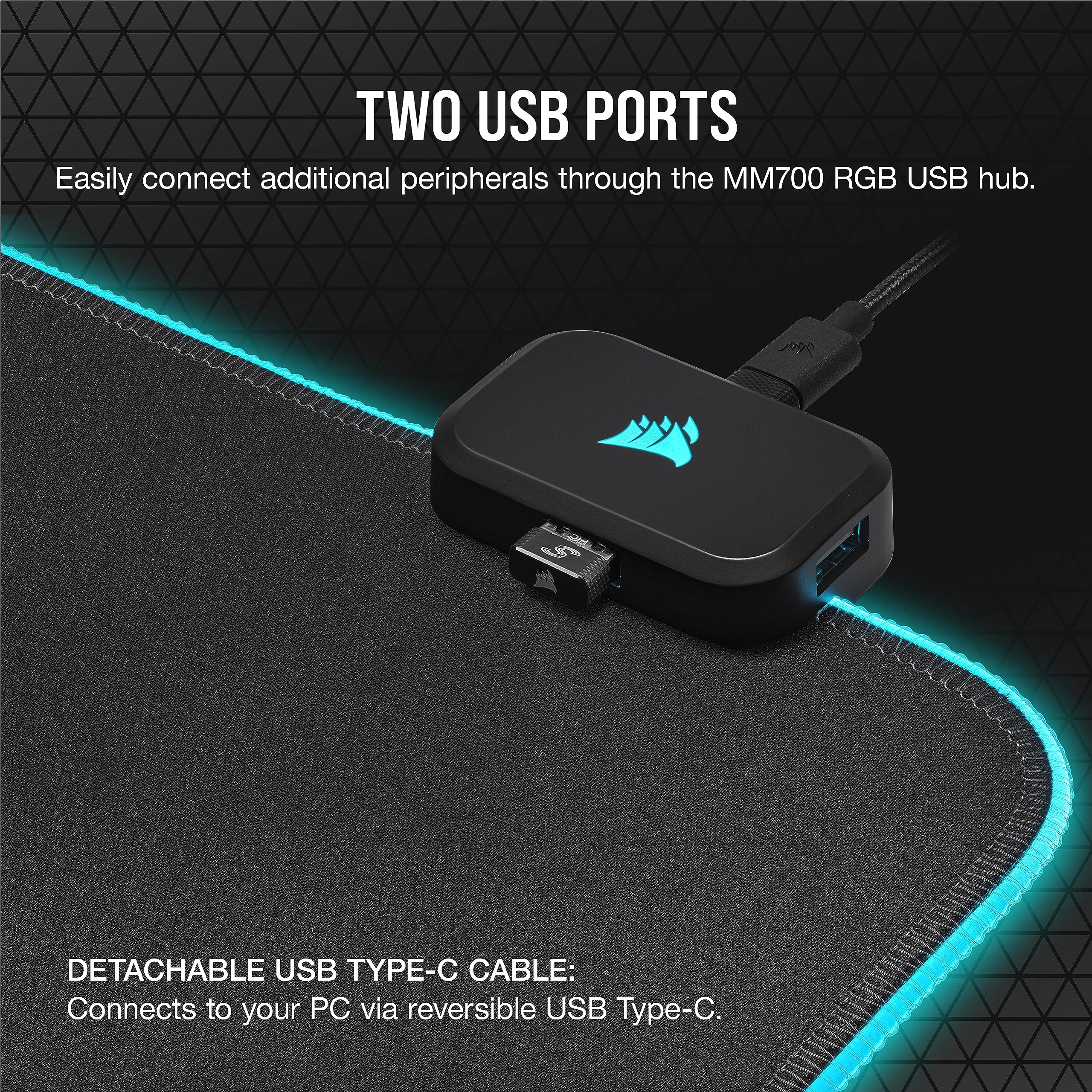 corsair-mm700-rgb-extended-cloth-mouse-pad-36-6-x-15-8-360-rgb-lighting-2-port-u image 6