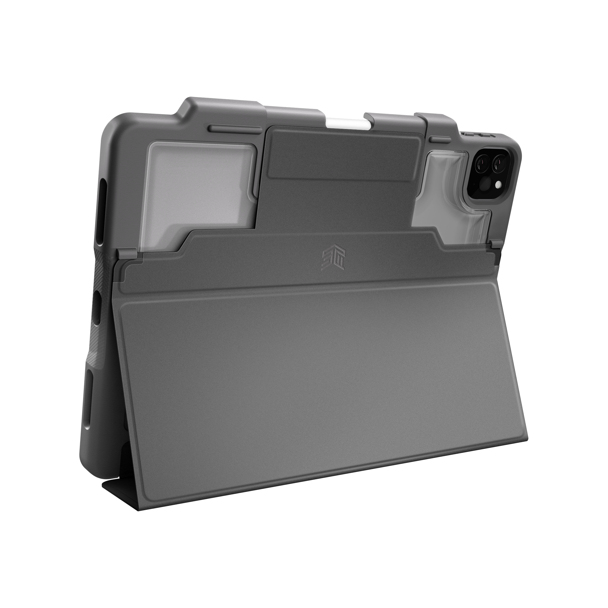 stm-goods-dux-plus-case-for-ipad-pro-11-2nd-gen-transparent-back-with-apple-penc image 5