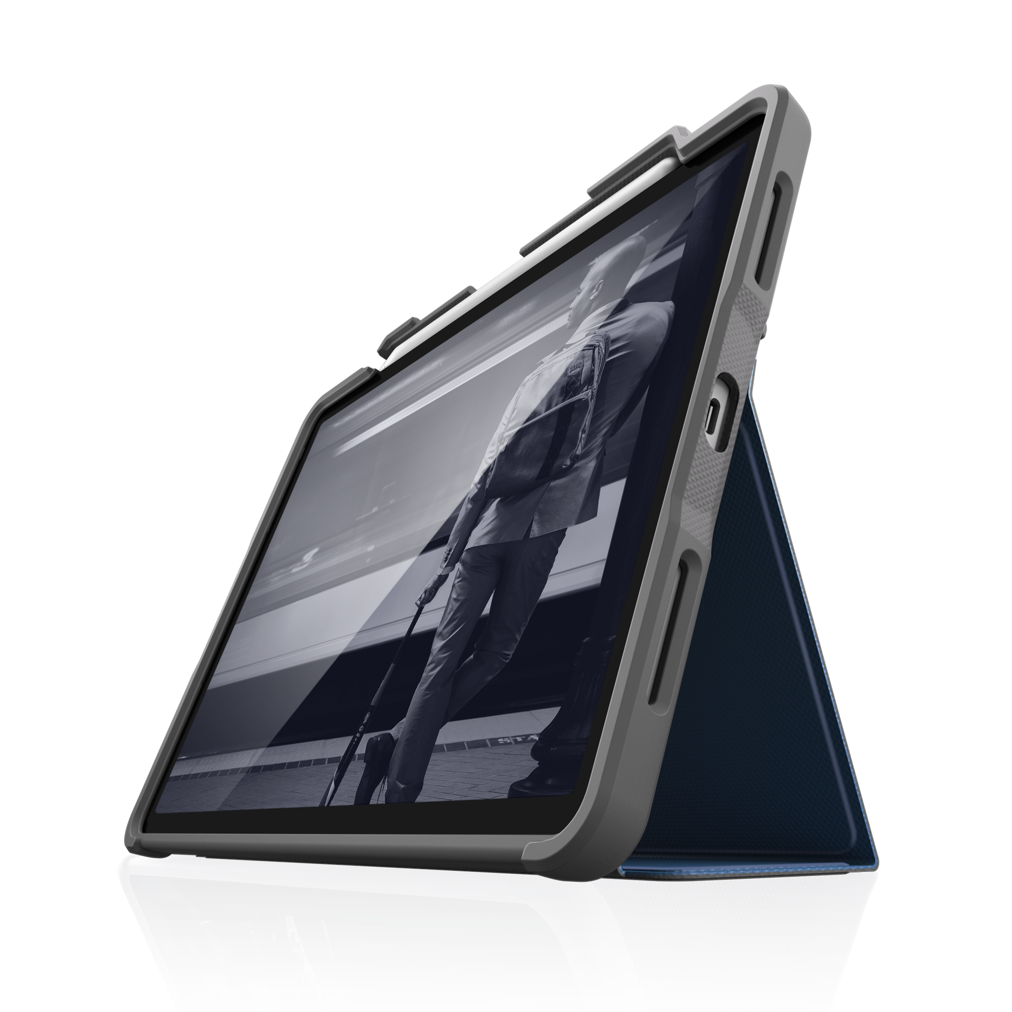 stm-goods-dux-plus-case-for-ipad-pro-11-2nd-gen-transparent-back-with-apple-penc image 6