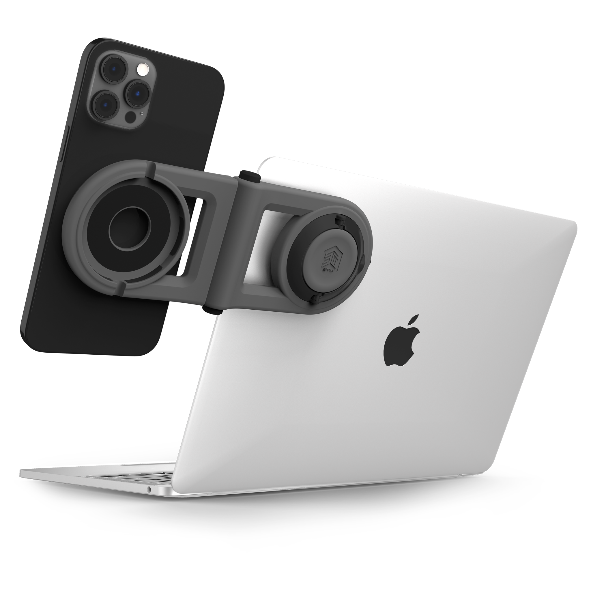 stm-goods-magarm-portable-phone-mount-magsafe-compatible-attaches-to-laptop-scre image 1