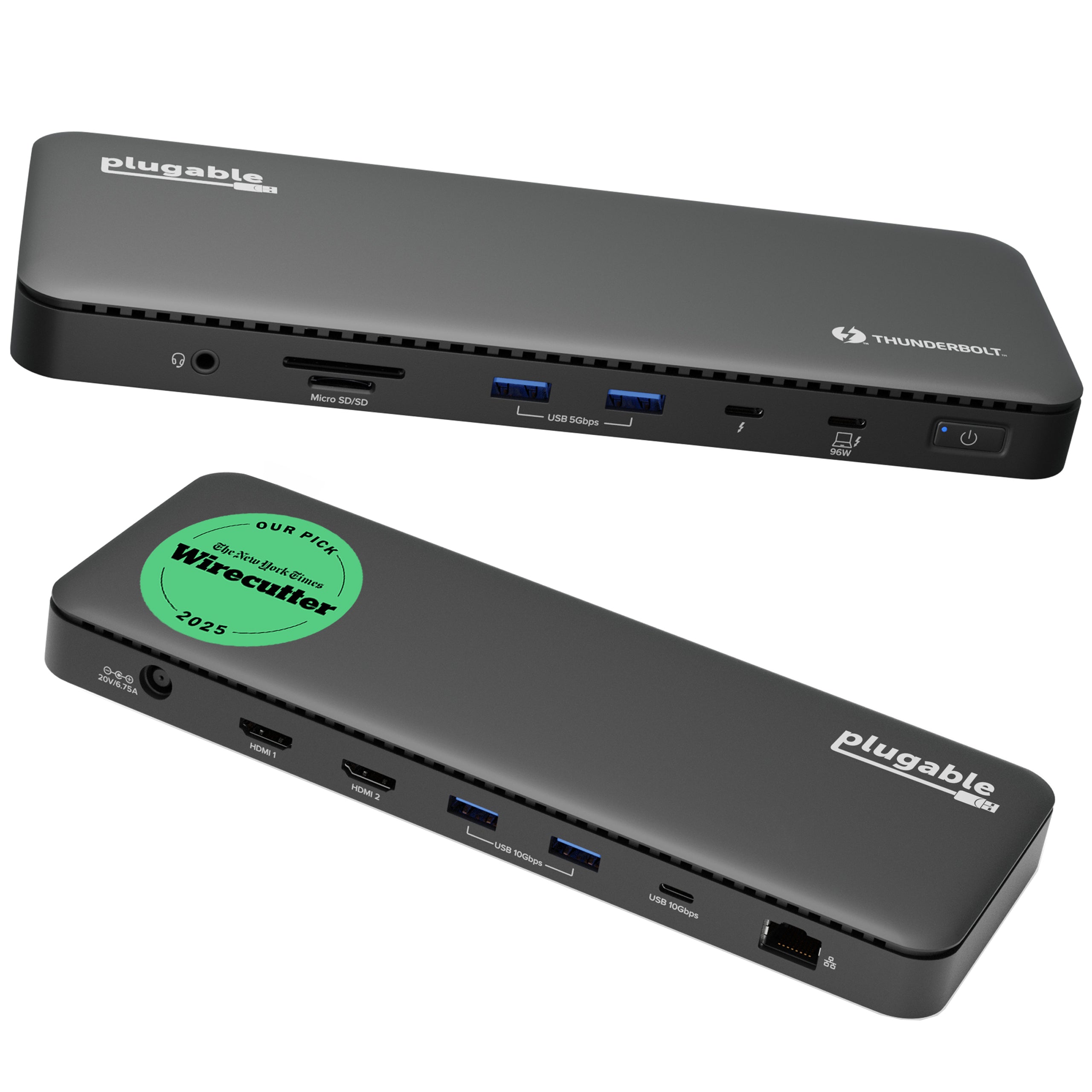 plugable-thunderbolt-4-dock-tbt4-ud5-13-ports-dual-4k-or-single-8k-100w-charging image 1