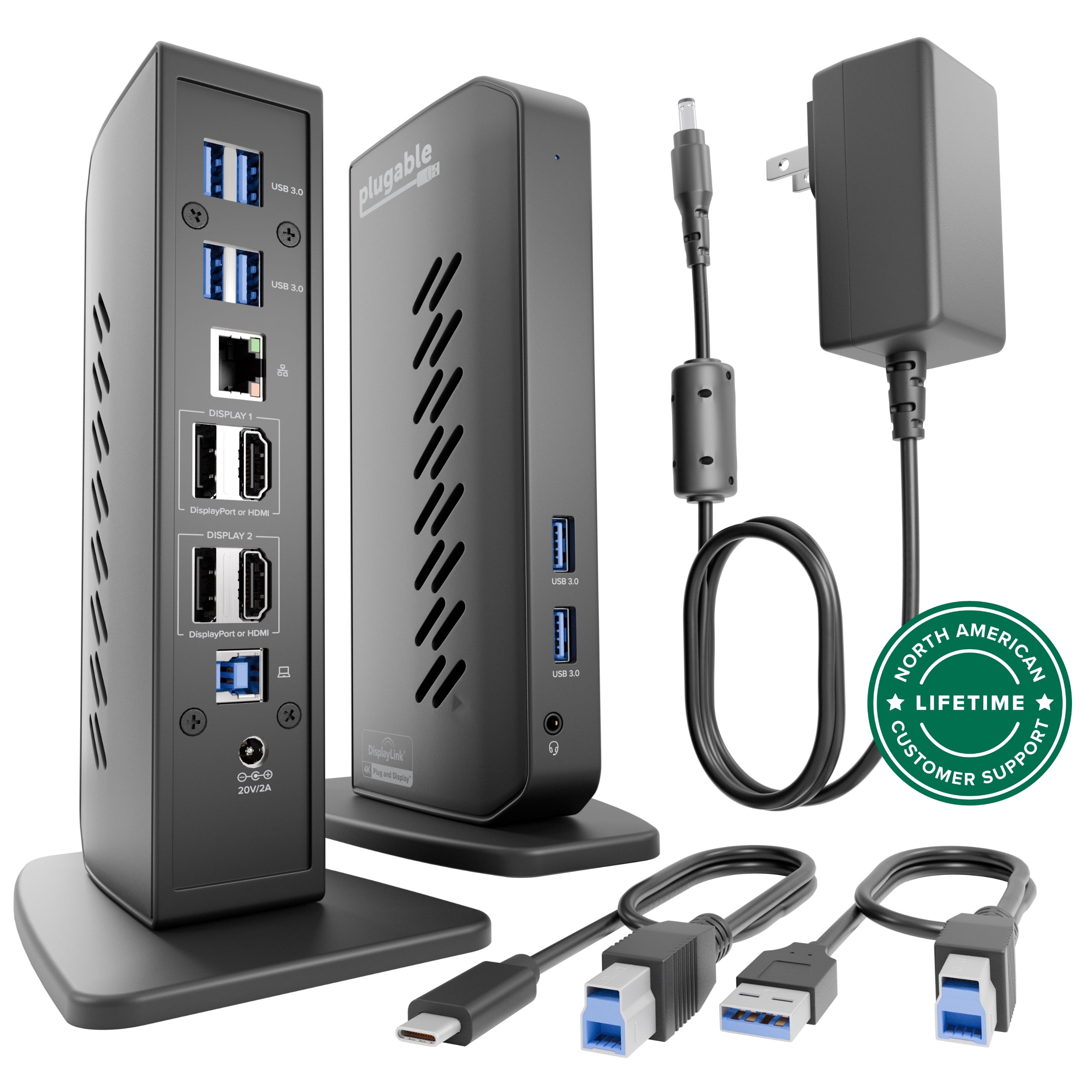 plugable-universal-docking-station-for-dual-4k-monitors-ud-6950z-b-stock image 1