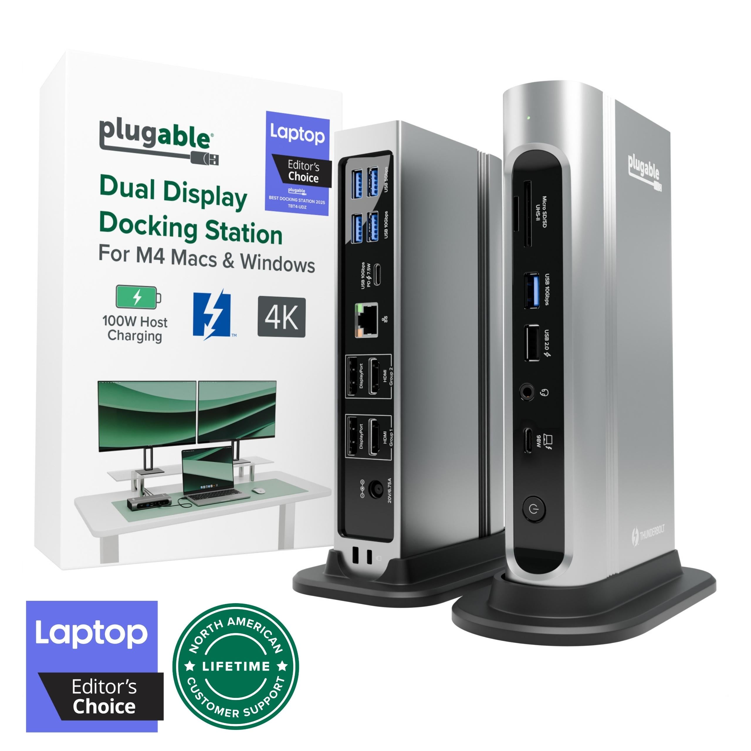 plugable-thunderbolt-4-16-in-1-docking-station-tbt4-udz-for-macbook-air-pro image 1