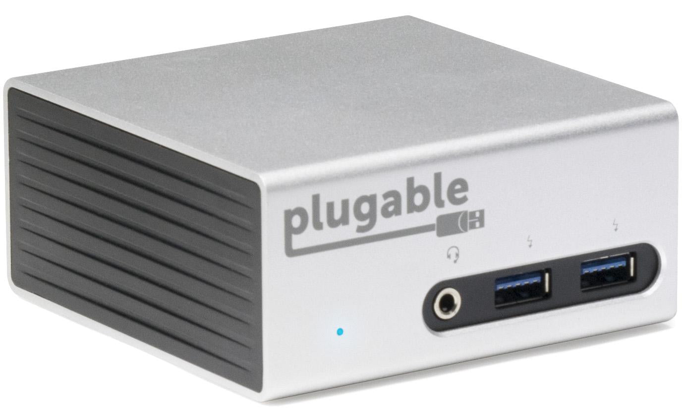 plugable-ud-5900-usb-3-0-4k-aluminum-mini-docking-station-with-dual-video-output image 1