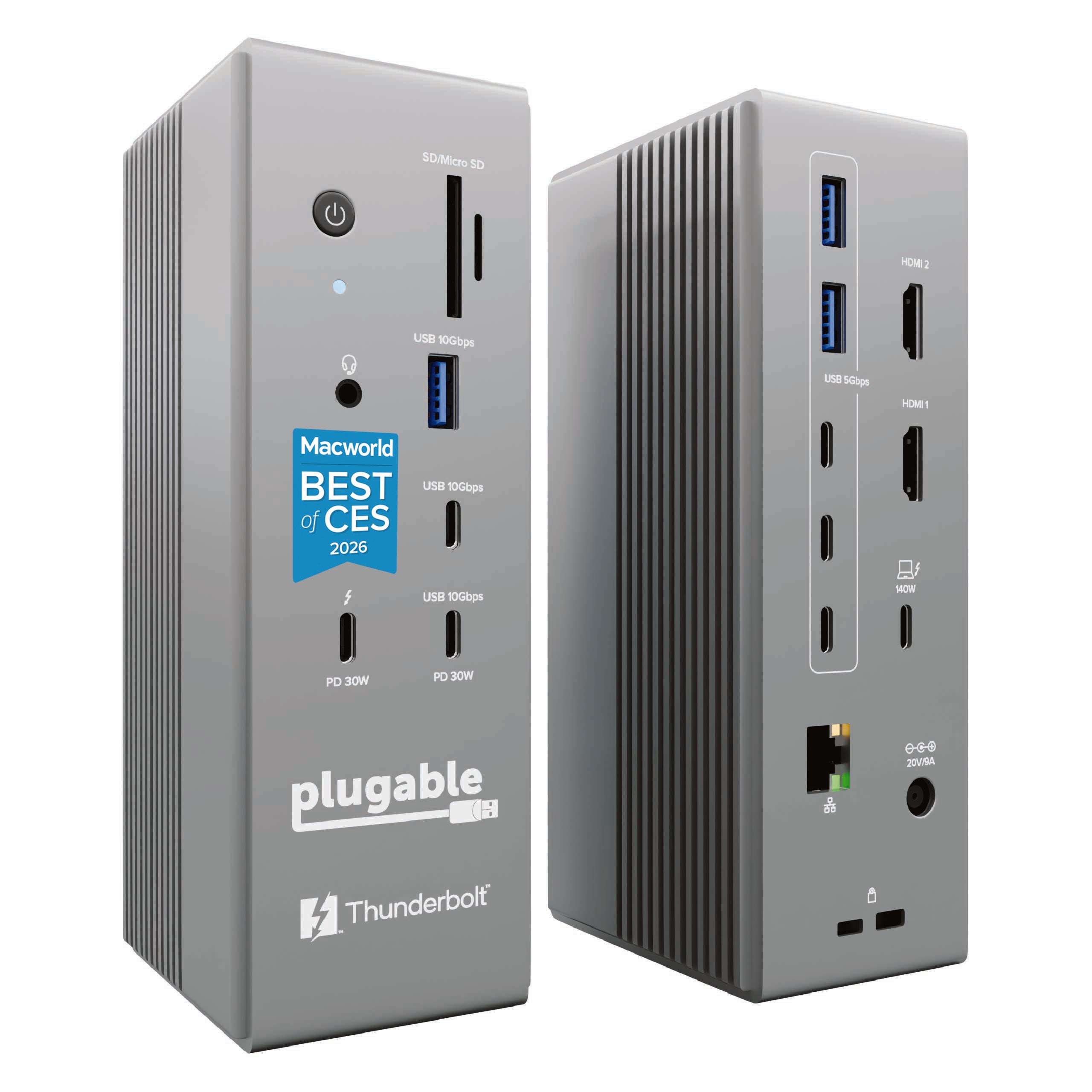 plugable-thunderbolt-5-docking-station-tbt-udh2-with-dual-hdmi-2-1-140w-charging image 1