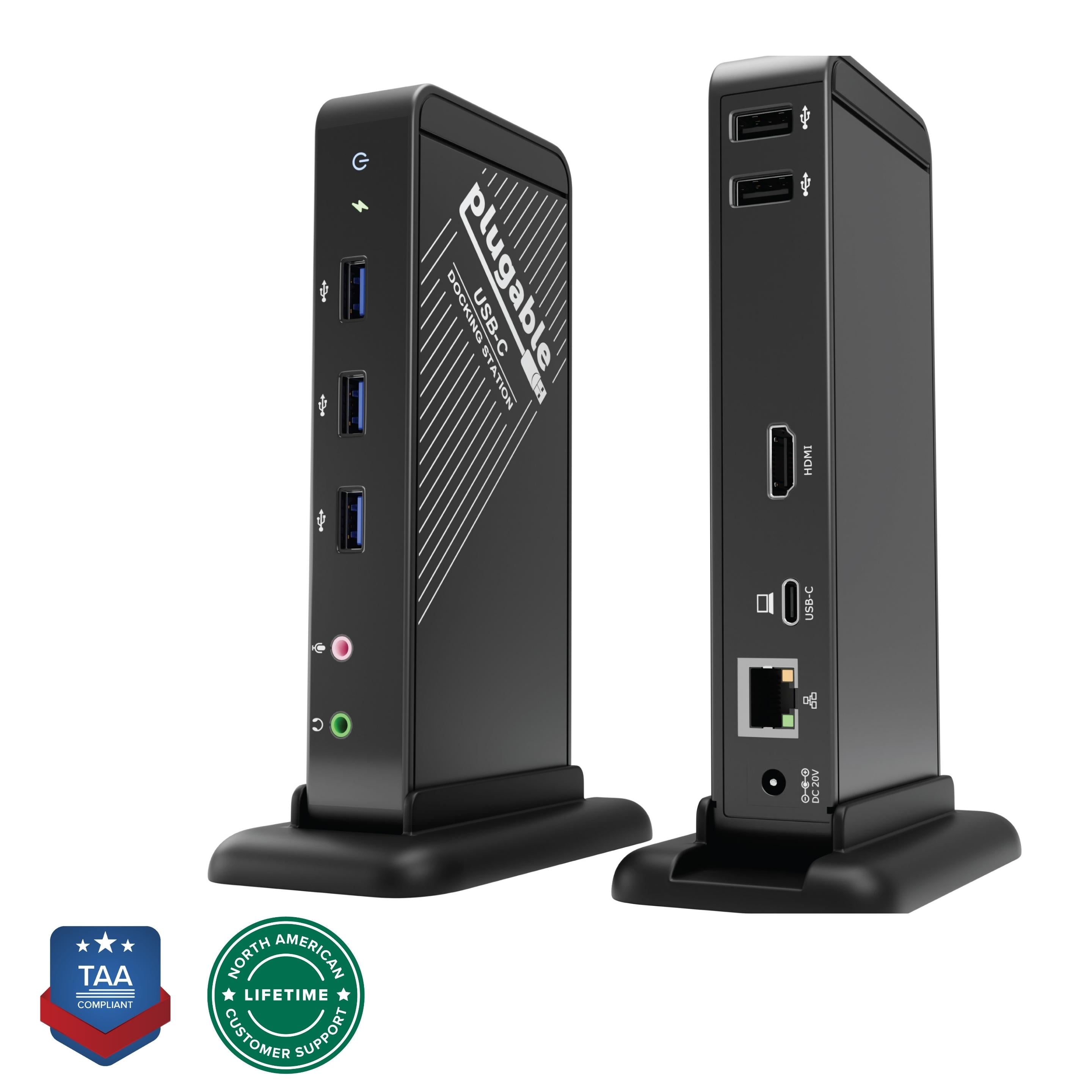 plugable-usb-c-docking-station-with-hdmi-60w-laptop-charging-ud-ca1a image 1