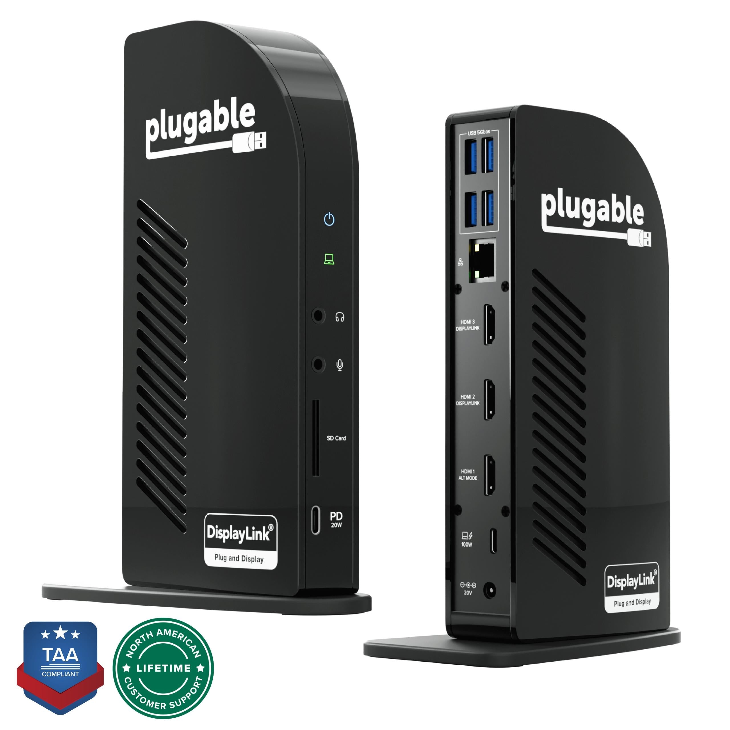 plugable-ud-ultcdl-usb-c-triple-monitor-dock-with-100w-charging-taa-compliant image 1