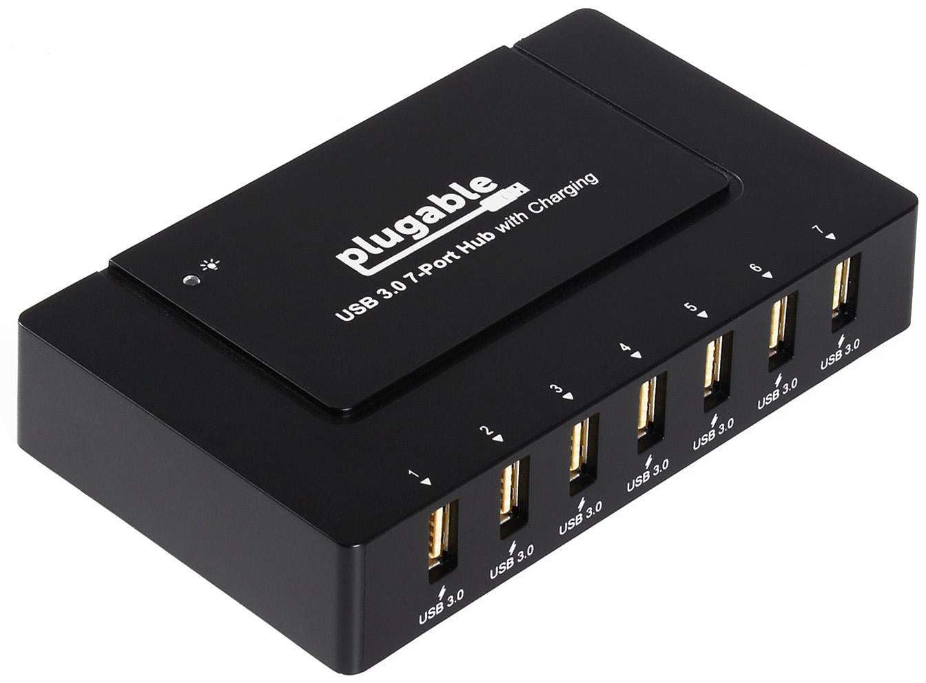plugable-usb-3-0-7-port-charging-hub-with-60w-power-adapter image 1