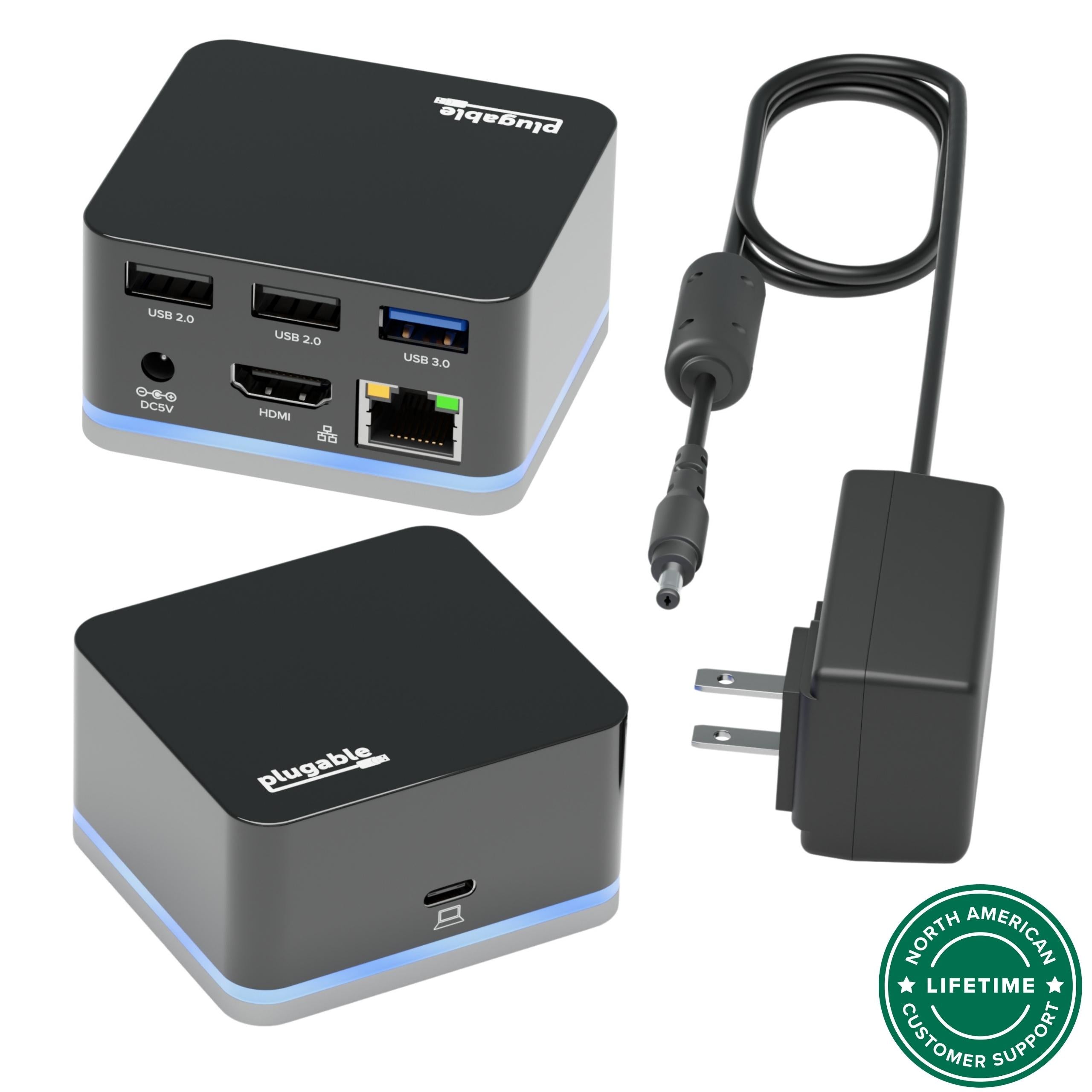 plugable-usb-c-laptop-dock-ud-cube-4k-hdmi-3x-usb-ethernet image 1