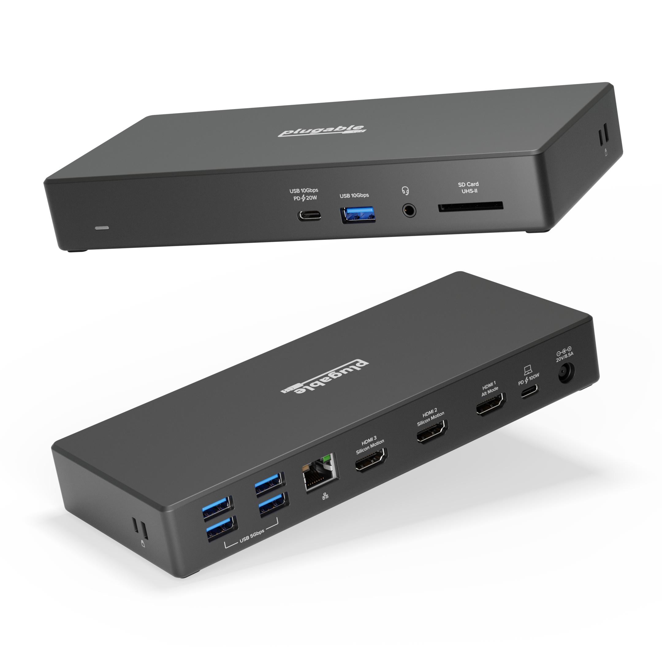 plugable-usb-c-triple-monitor-docking-station-for-windows-and-mac-100w-charging- image 1
