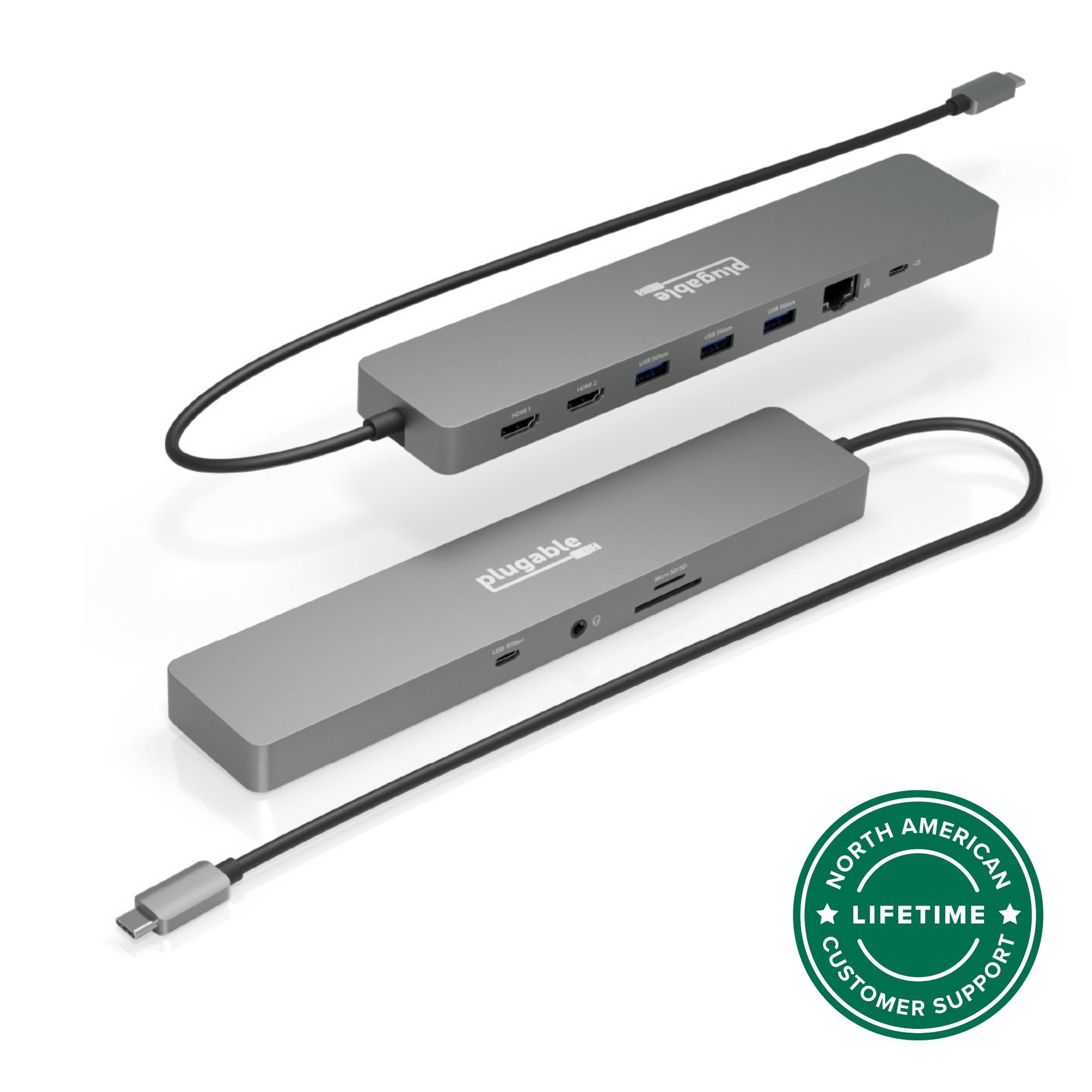 plugable-11-in-1-usb-c-hub-with-100w-pass-through-charging-and-dual-4k-60hz-hdmi image 1