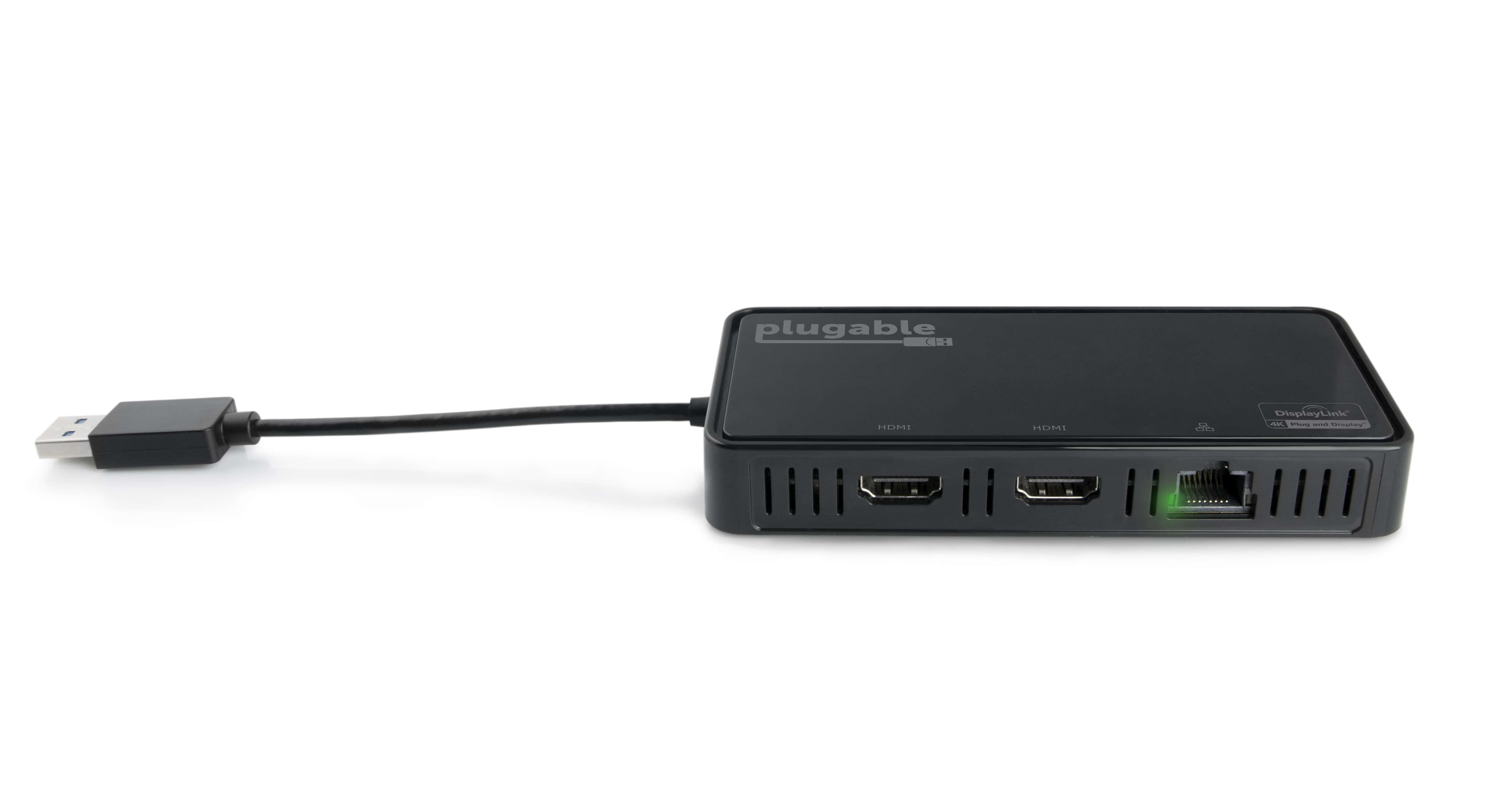 plugable-usb-3-0-dual-4k-displayport-adapter-with-gigabit-ethernet-usb3-6950-dp image 1