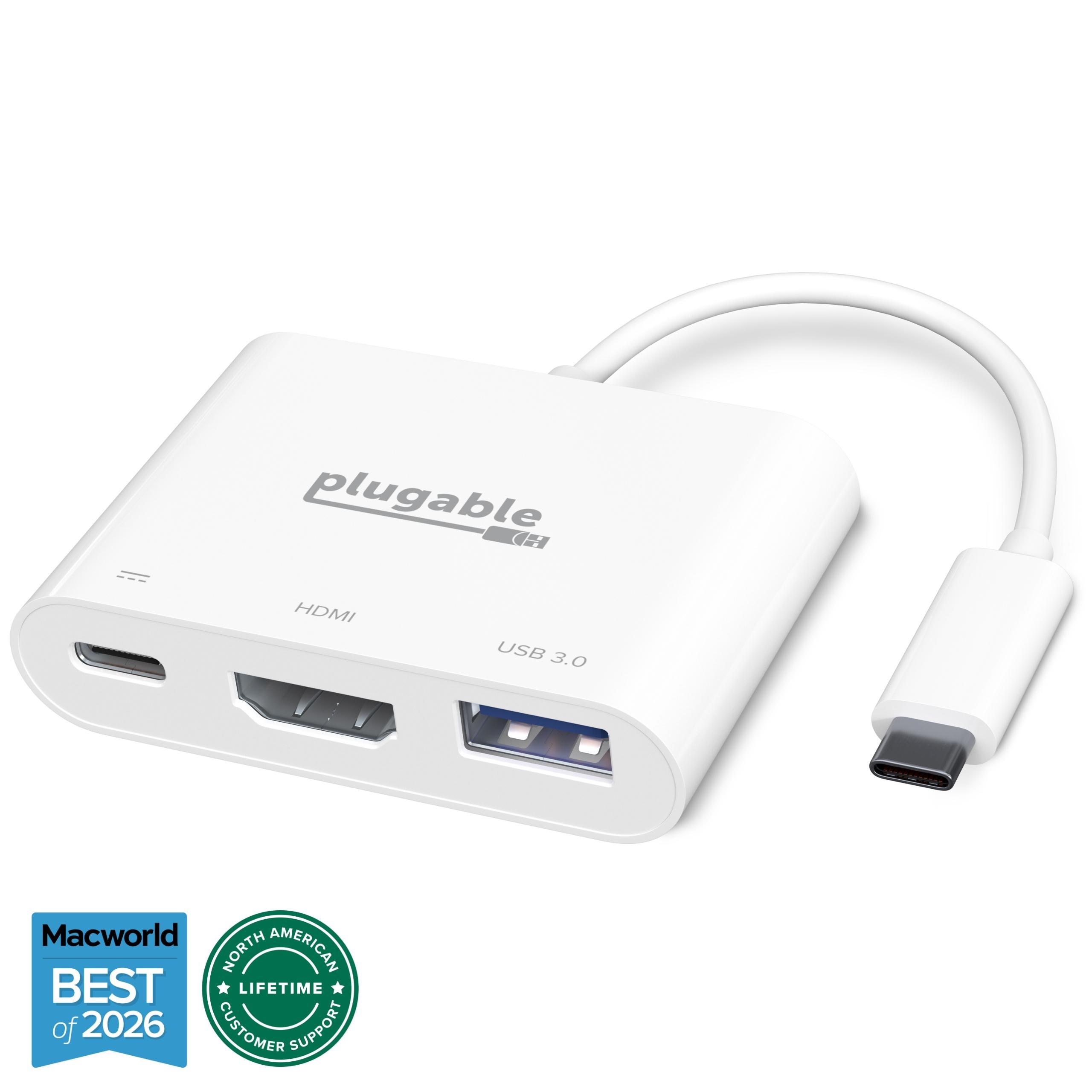 plugable-usb-c-multiport-adapter-with-4k-hdmi-usb-a-usb-c-power-delivery image 1