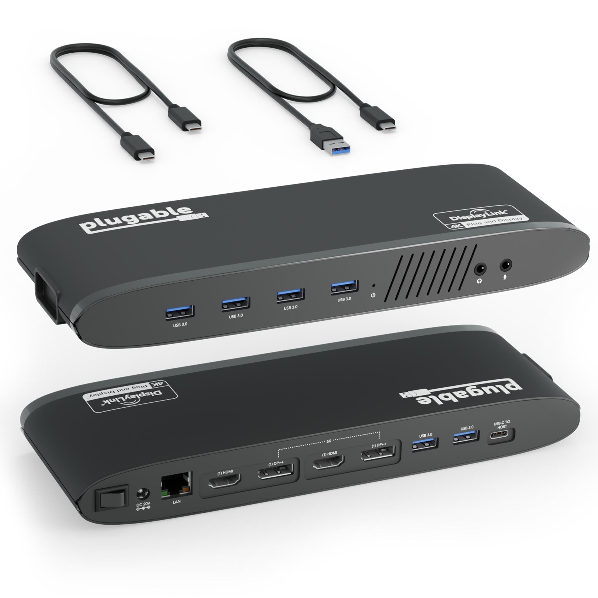 plugable-ud-6950h-usb-3-0-usb-c-dual-4k-docking-station image 1